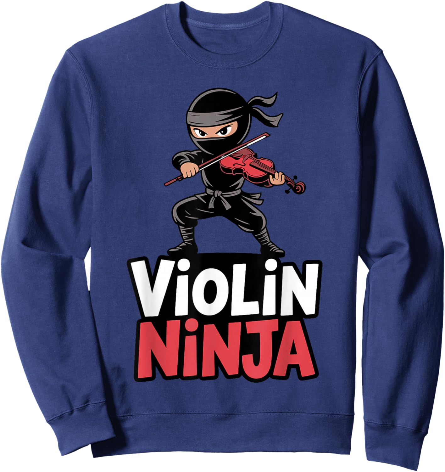 Cool Violin Art Women Violinist Violin Player Violin Sweatshirt - Sweatshirt | Navy