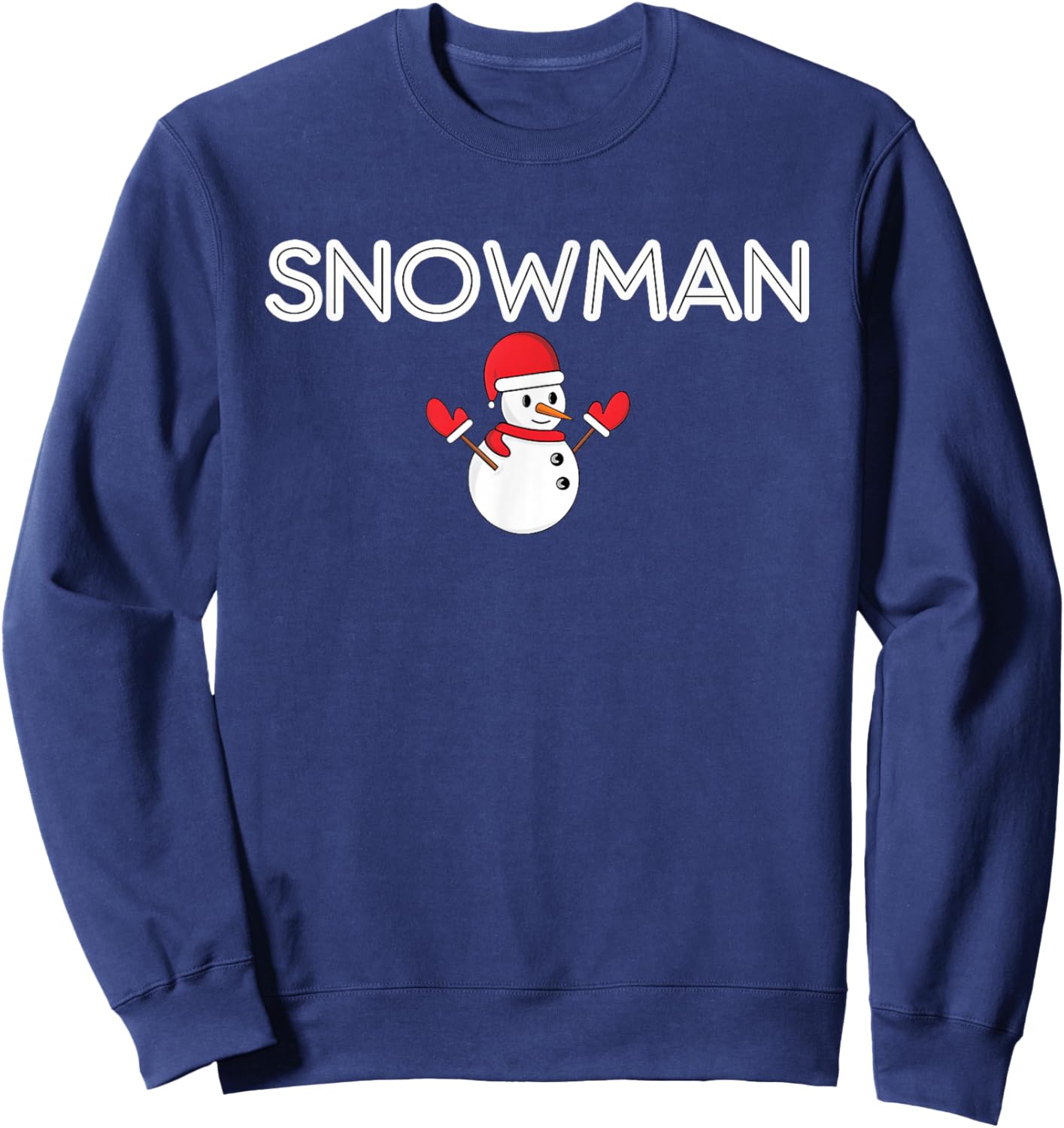 Snowman and Snow Blower, Rude Couples Christmas Sweatshirt - Sweatshirt | Navy
