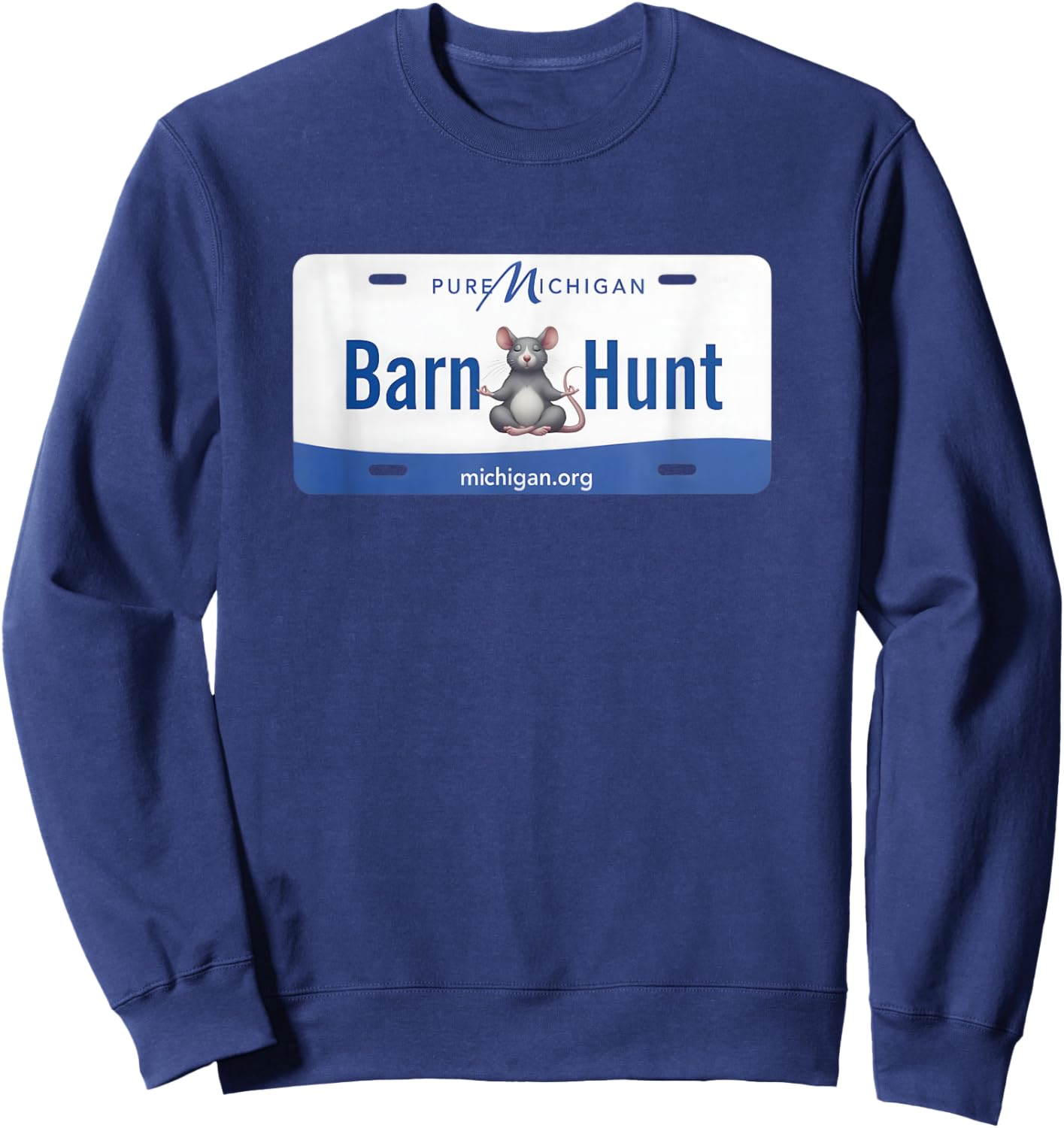 Barn Hunt Lover - Barn Hunt in Michigan Sweatshirt - Sweatshirt | Navy