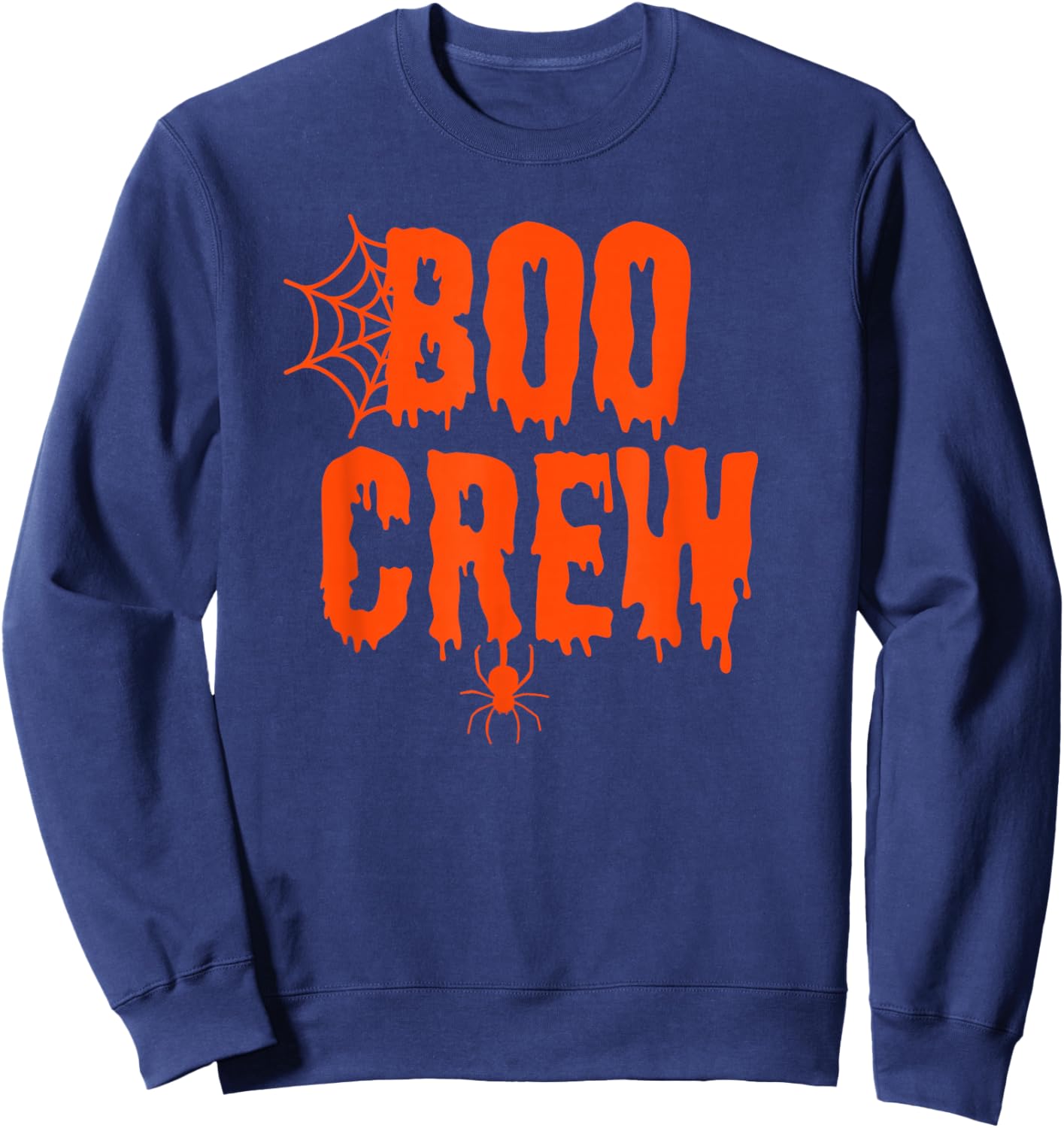 Boo Crew Funny Halloween Shirt for Group Costume Family Sweatshirt - Sweatshirt | Navy
