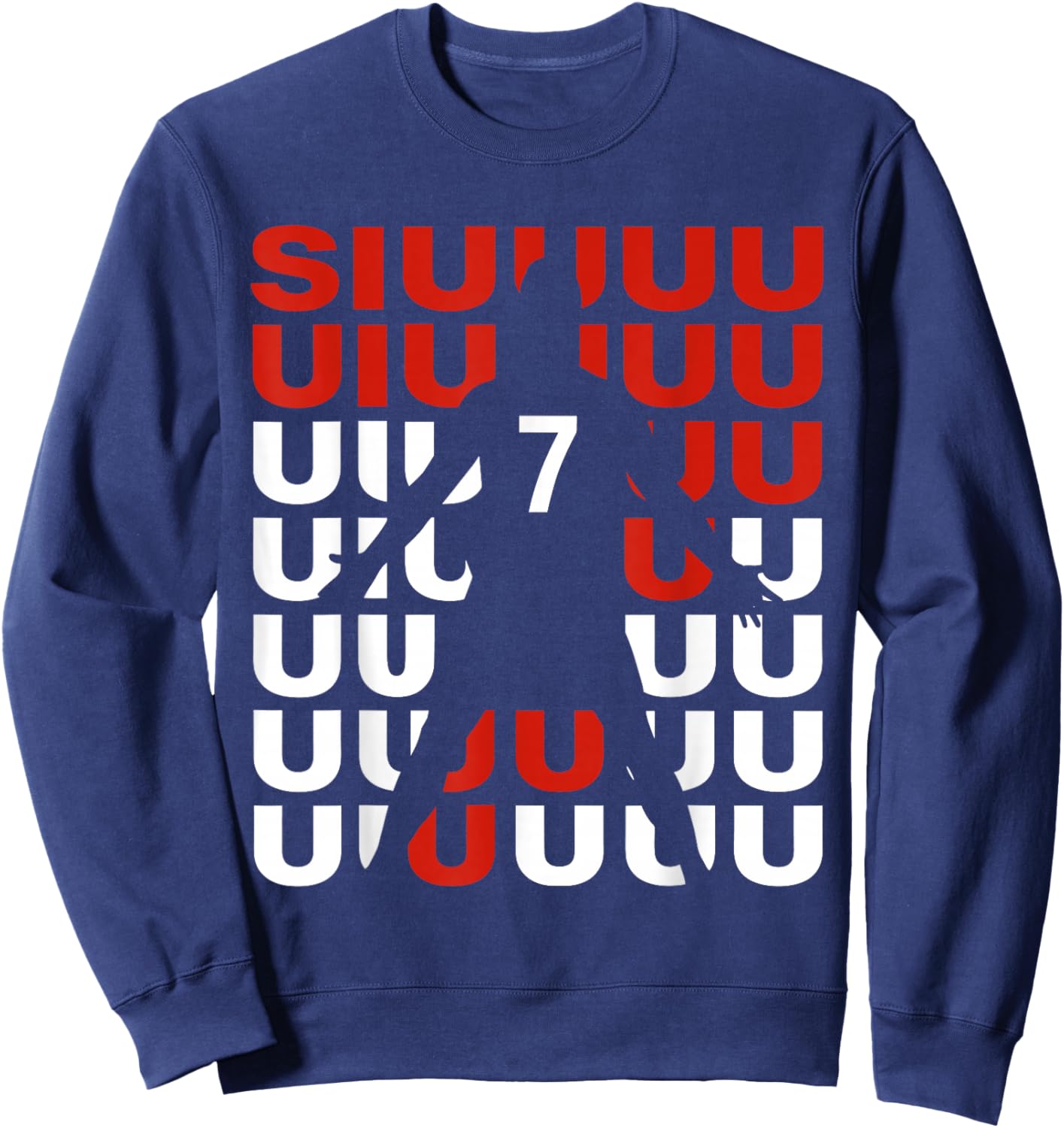 Siuuuu Funny Soccer Present for Soccer Lovers Fan Kid's Boys Sweatshirt - Sweatshirt | Navy