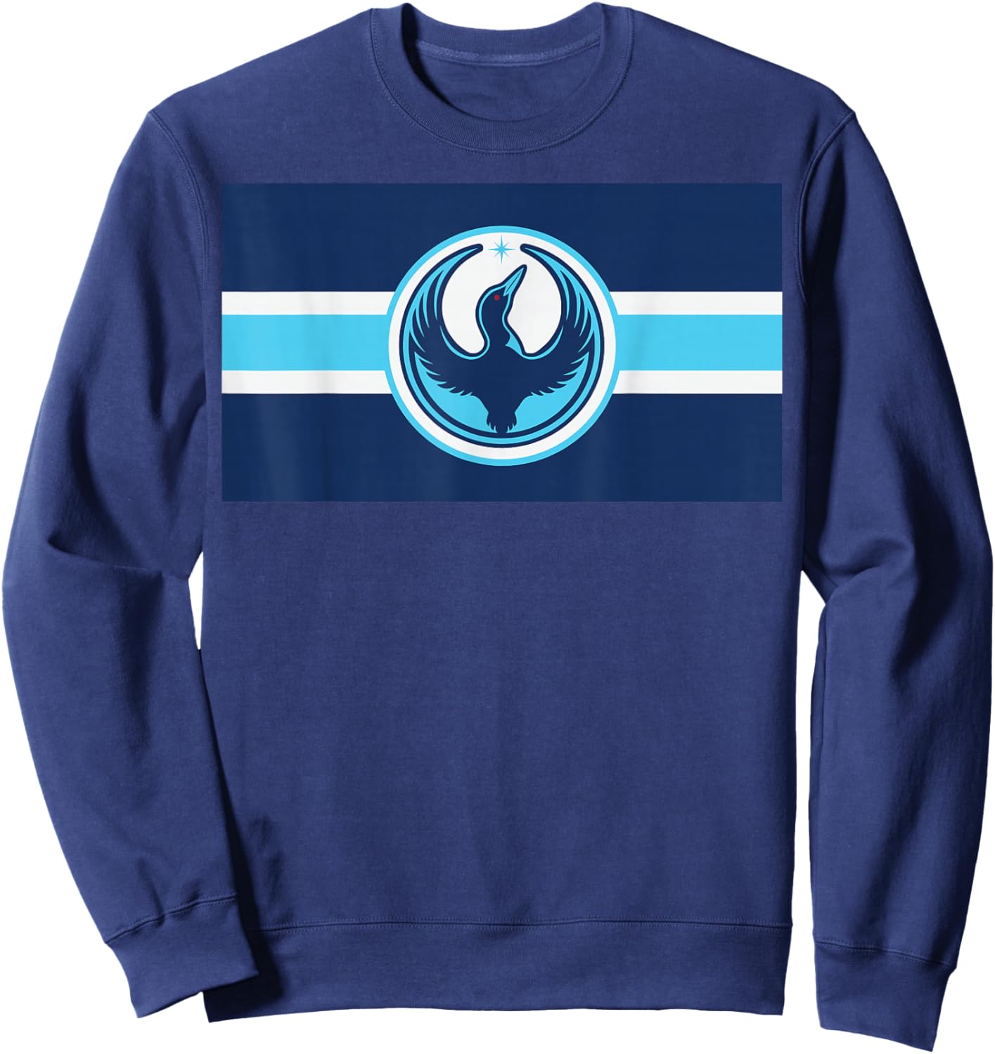 Minnesota Rebel Loon Alliance Flag Symbol MN Flag Sweatshirt - Sweatshirt | Navy
