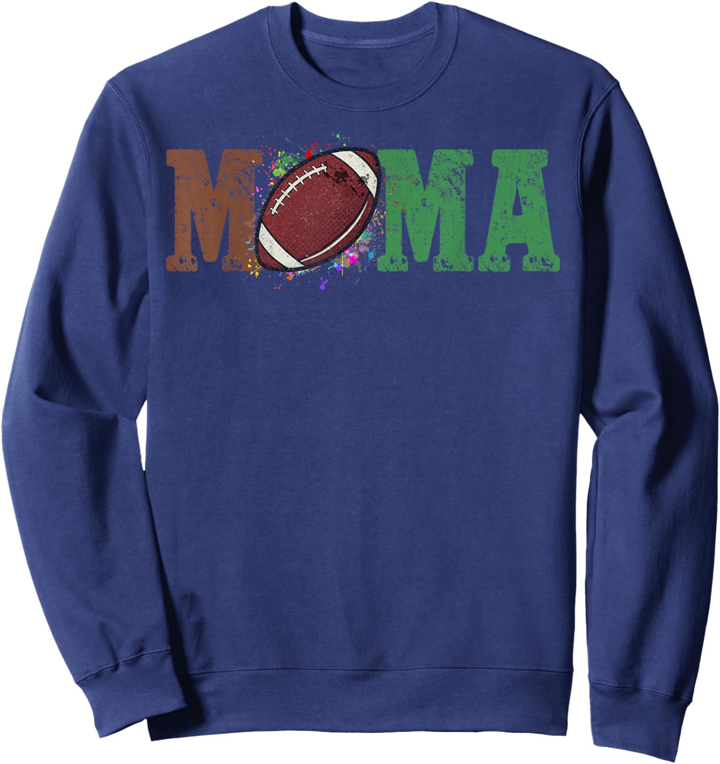 Football Mama 1st Birthday Sweatshirt - Sweatshirt | Navy