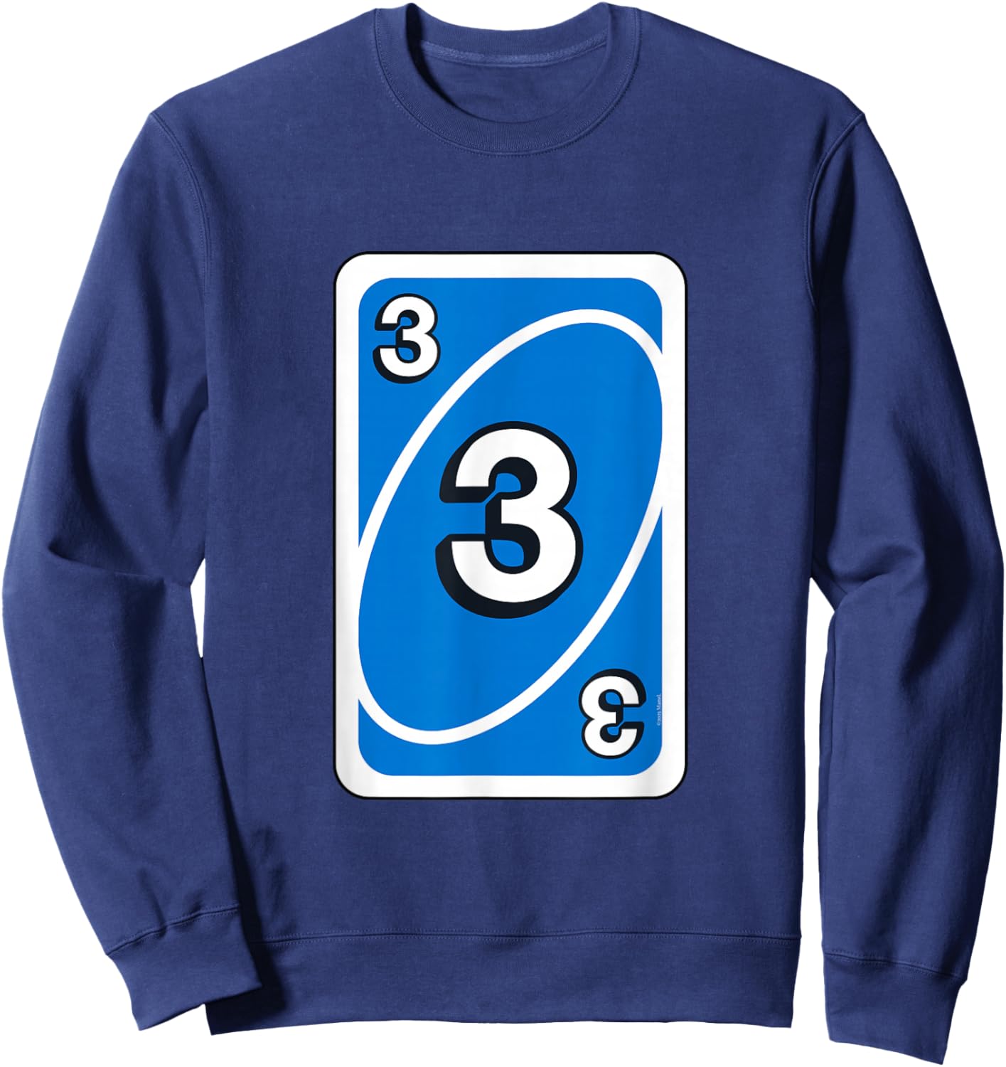 UNO Halloween Blue 3" Card Sweatshirt - Sweatshirt | Navy