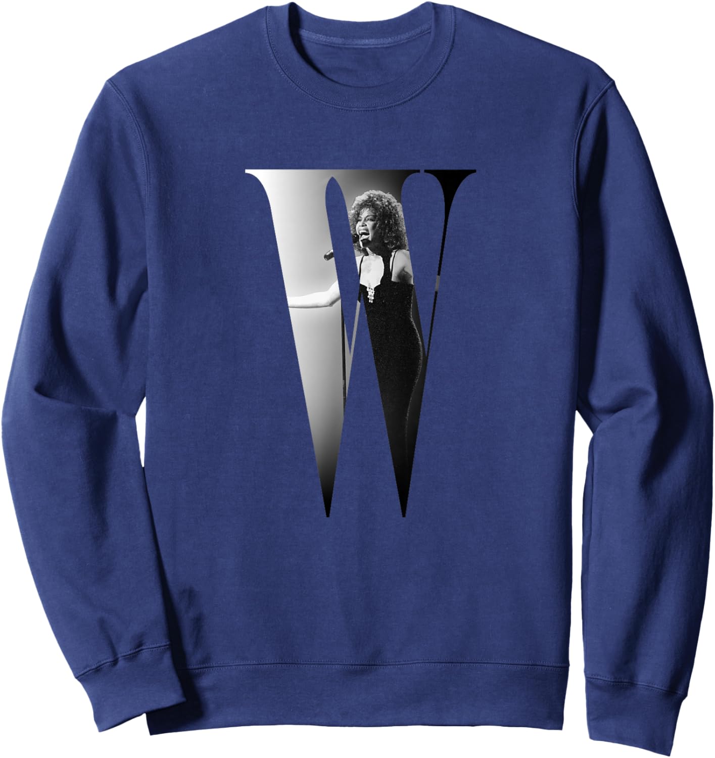 Whitney Houston_001 Sweatshirt - Sweatshirt | Navy