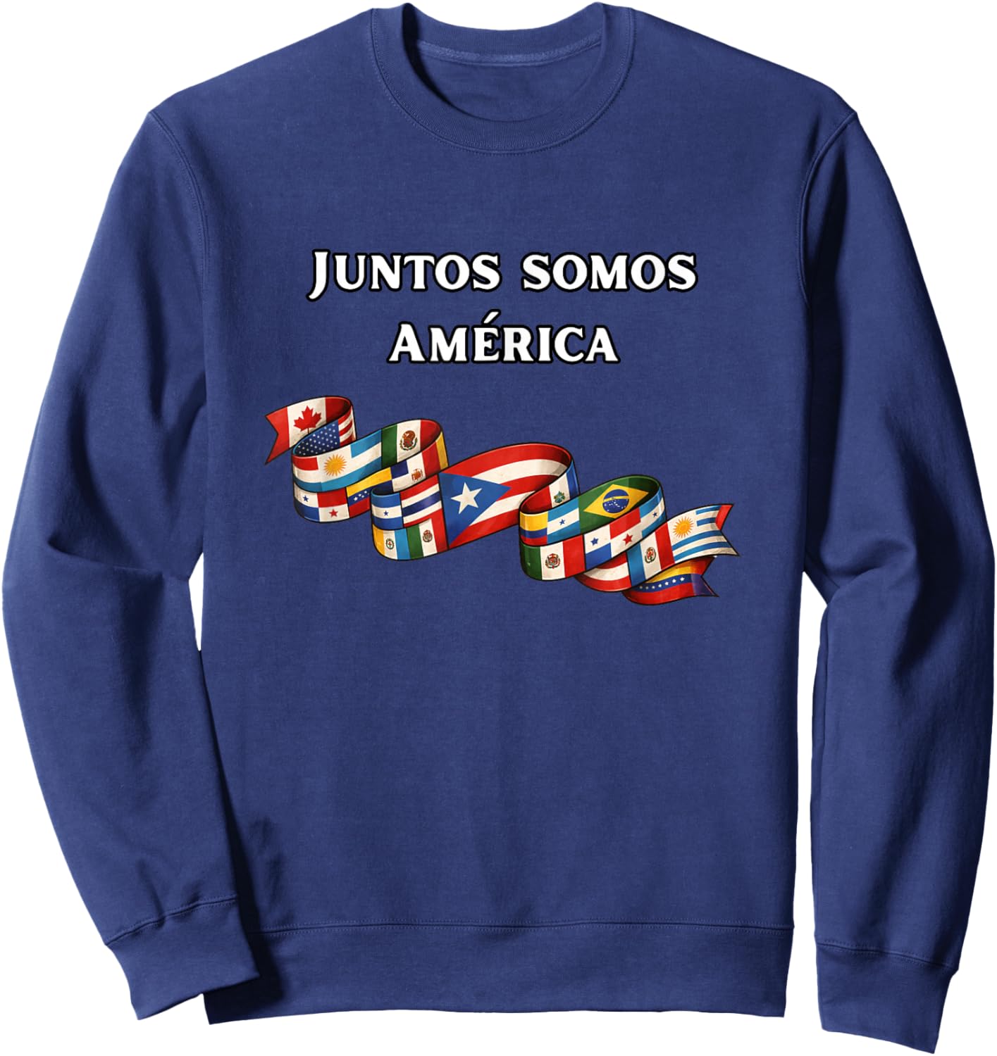 Juntos somos America - Latino Pride Sweatshirt - Sweatshirt | Navy