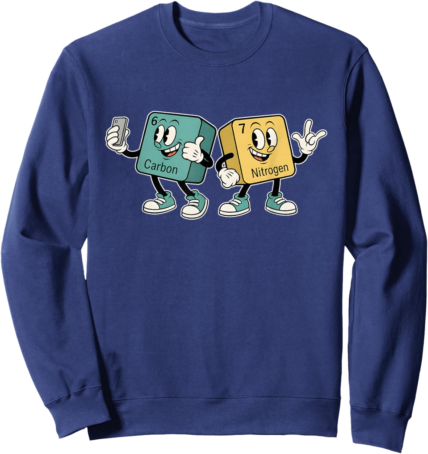 67 Science Shirt - Carbon Nitrogen 6-7 Sweatshirt - Sweatshirt | Navy