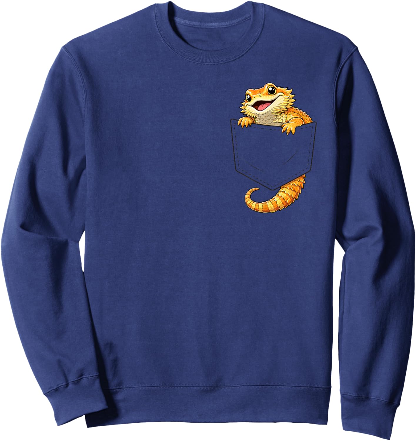 Bearded Dragon Costume Outfit Halloween Men Kids Boys Dragon Sweatshirt - Sweatshirt | Navy