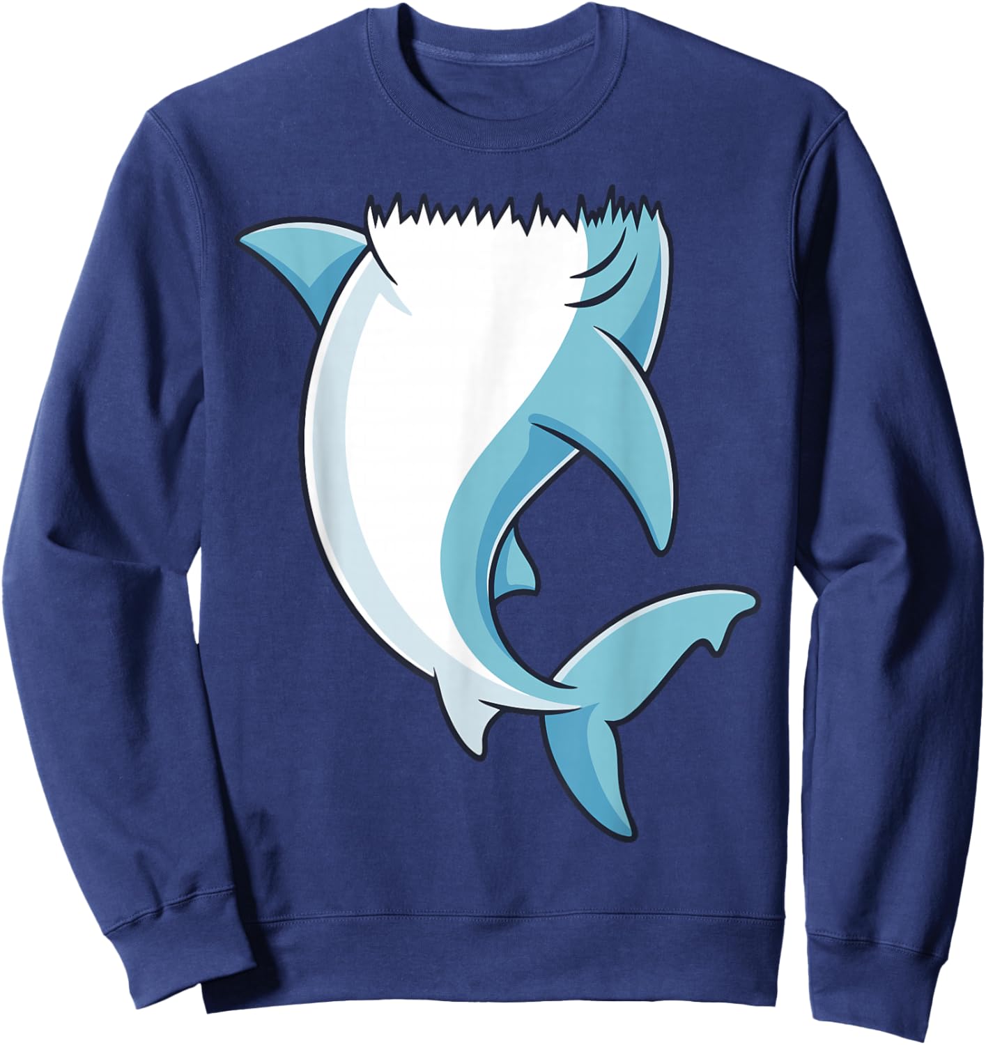 Shark Shirt Adult Kids Men Women Shark Costume Sweatshirt - Sweatshirt | Navy