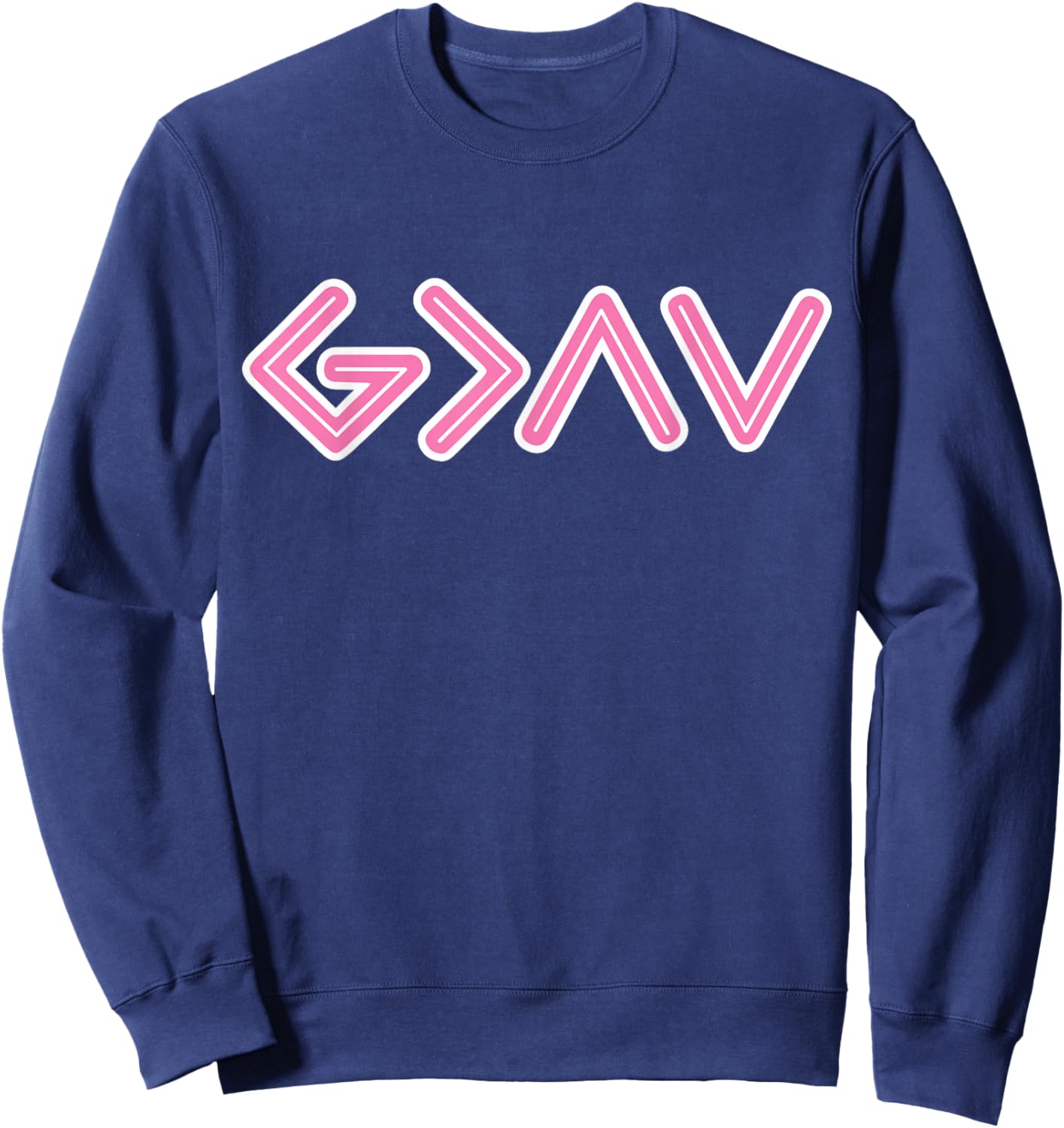 God is Faithful More Than Highs and Lows for Christian Women Sweatshirt - Sweatshirt | Navy