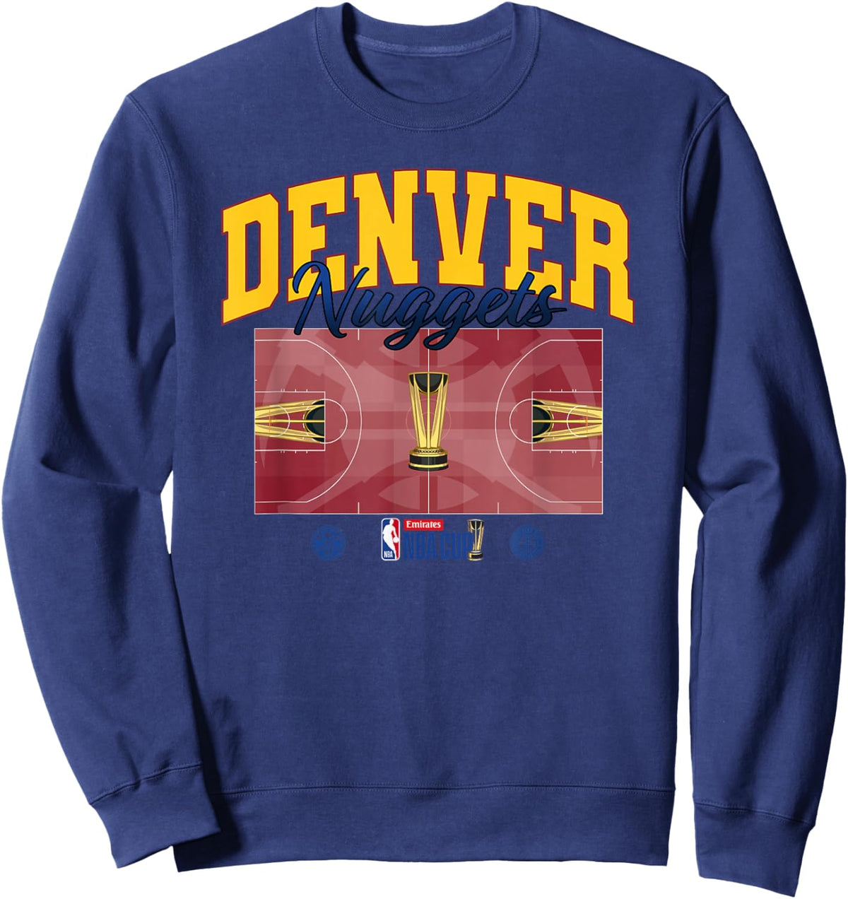 NBA Cup Denver Nuggets Court Sweatshirt - Sweatshirt | Navy