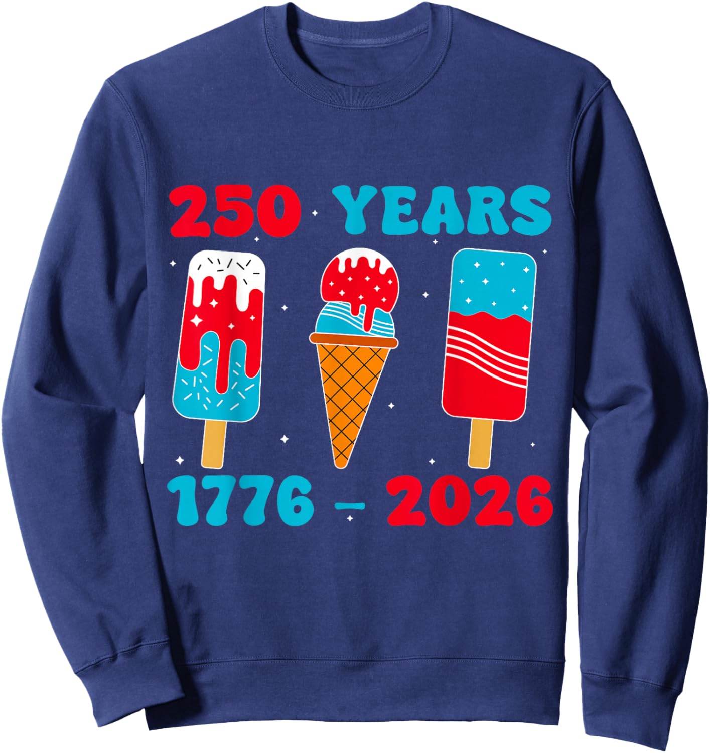 250th Anniversary Independence USA 250 Year 4th of July Kids Sweatshirt - Sweatshirt | Navy