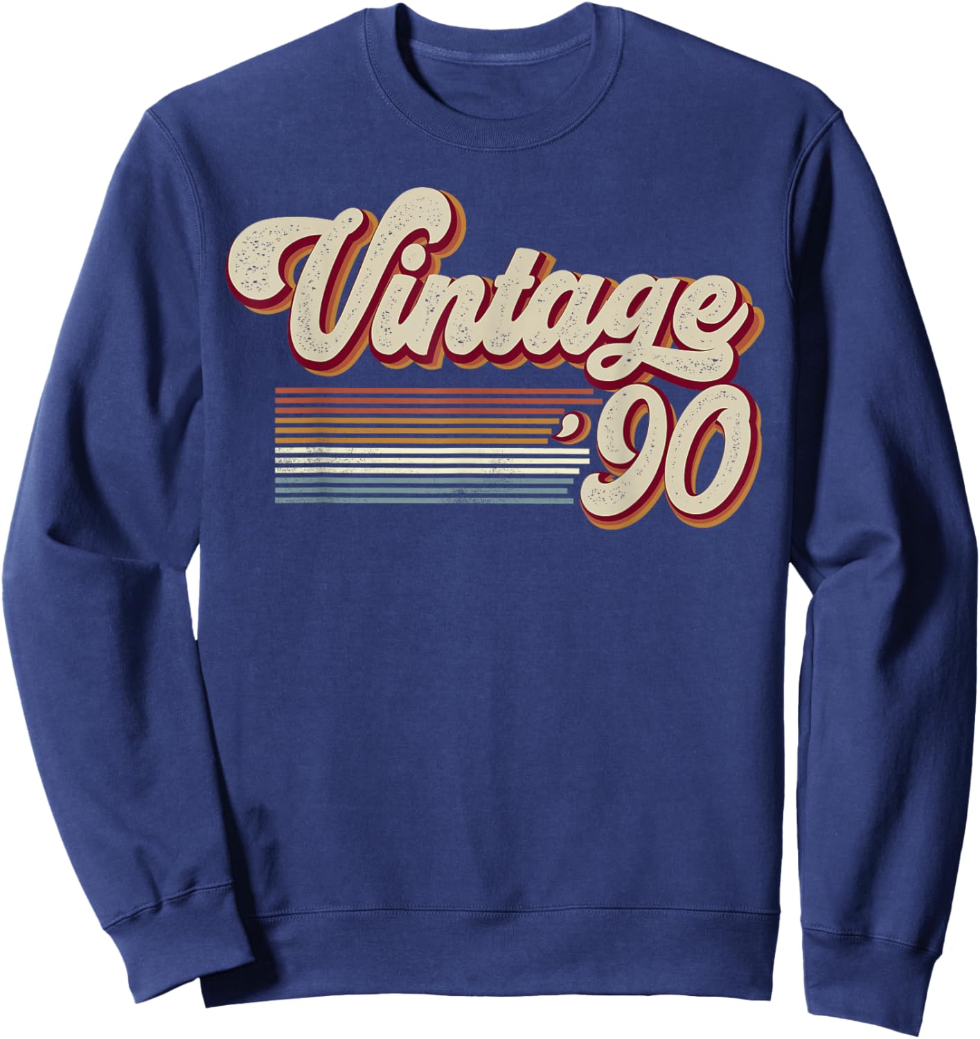 Vintage 1990 Retro Sunset Classic 36-Year-Old 36th Birthday Sweatshirt - Sweatshirt | Navy