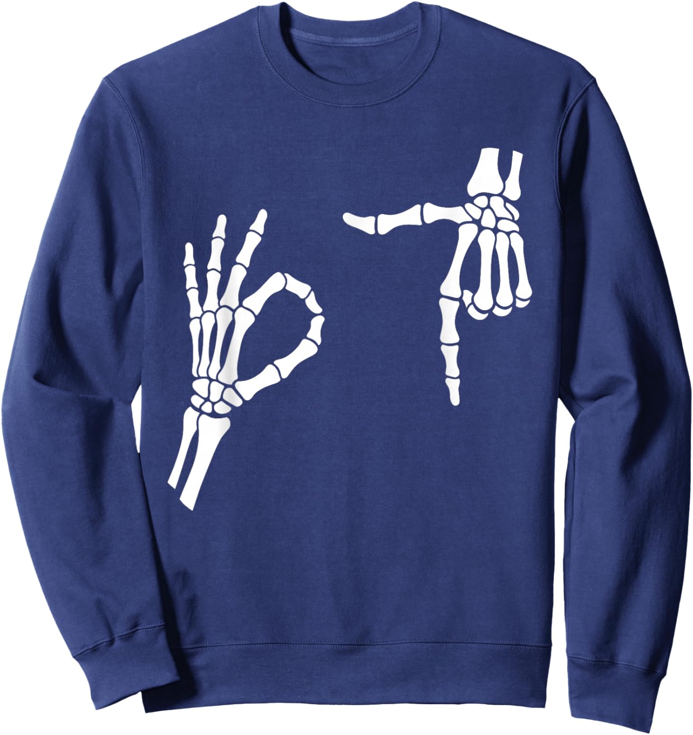 67 Skeleton Funny Six Seven Meme Gen Alpha Slang Halloween Sweatshirt - Sweatshirt | Navy