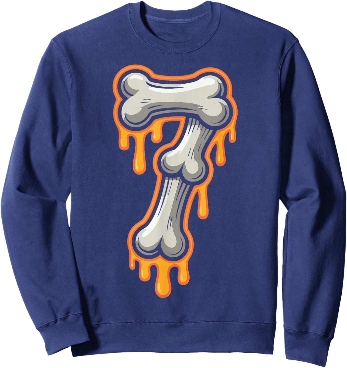 Six Seven Meme Skeleton 6 7 Halloween Costume for Couples Sweatshirt - Sweatshirt | Navy