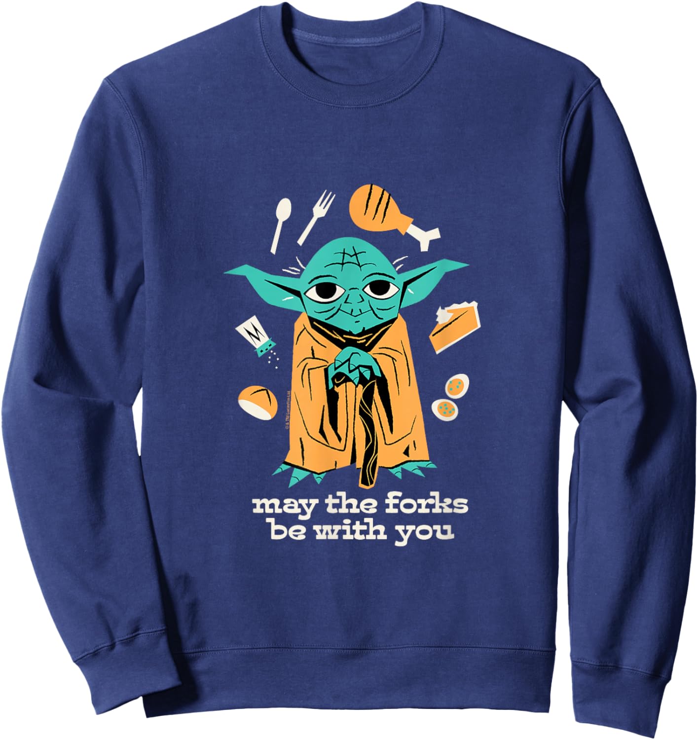Star Wars Classic - May The Forks Be With You Sweatshirt - Sweatshirt | Navy