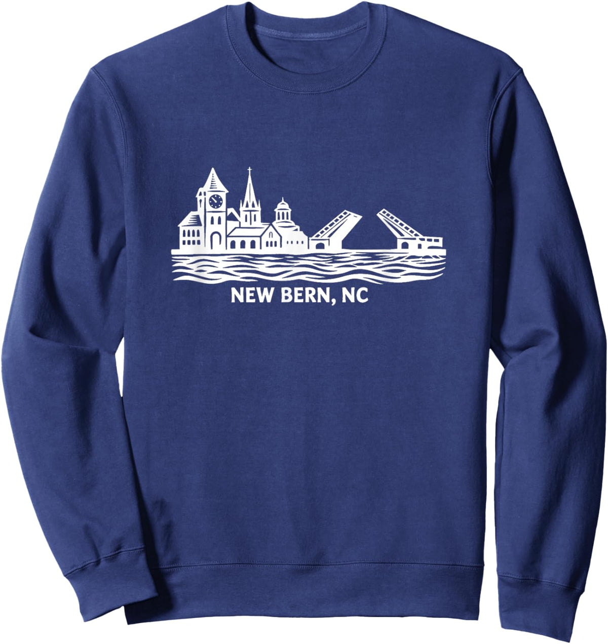 New Bern Skyline Sweatshirt - Sweatshirt | Navy