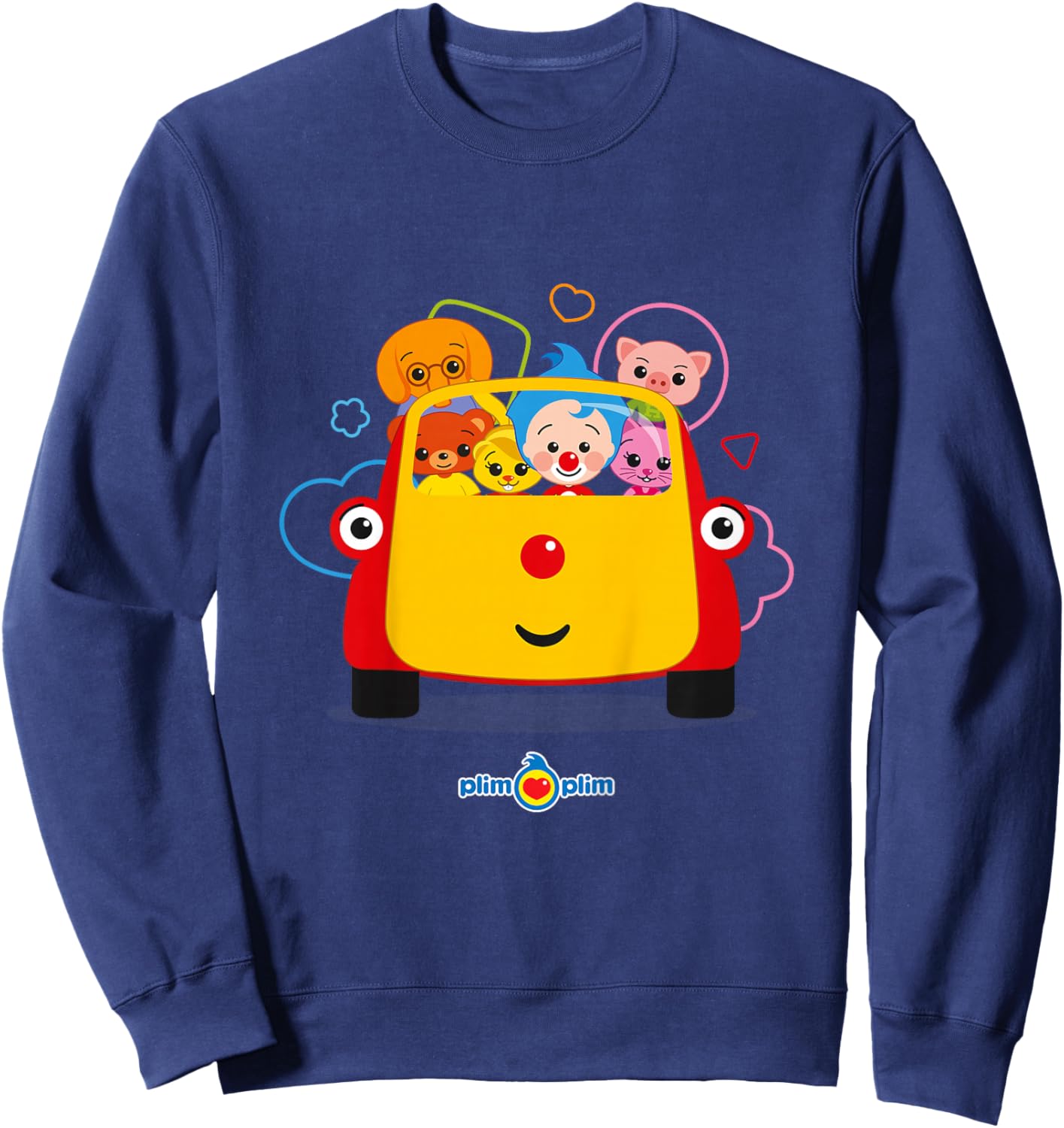 Plim Plim and Friends with Tuni — Fun Adventures Sweatshirt - Sweatshirt | Navy