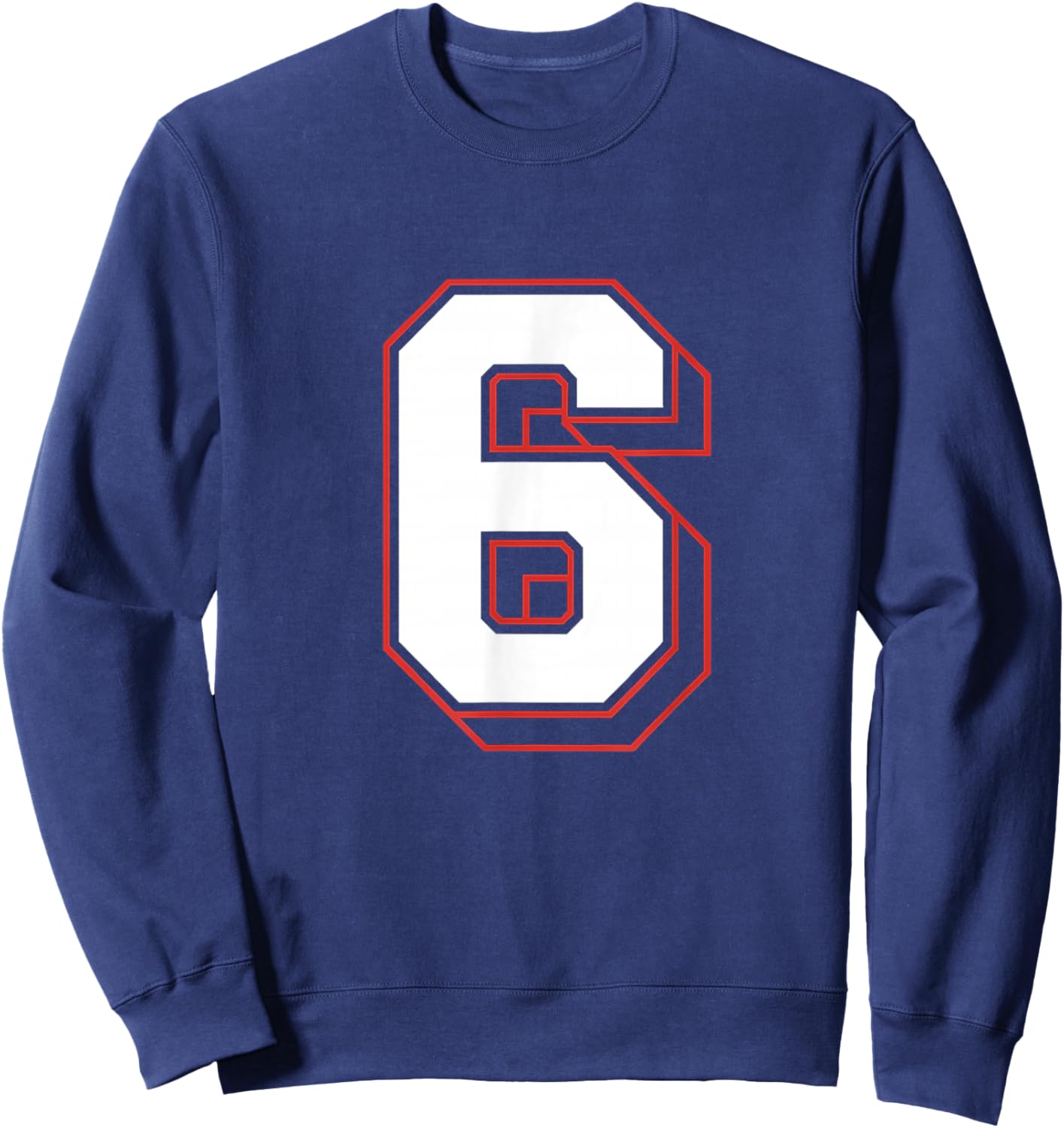 Fun Six Seven 6 7 Meme Design Sweatshirt - Sweatshirt | Navy