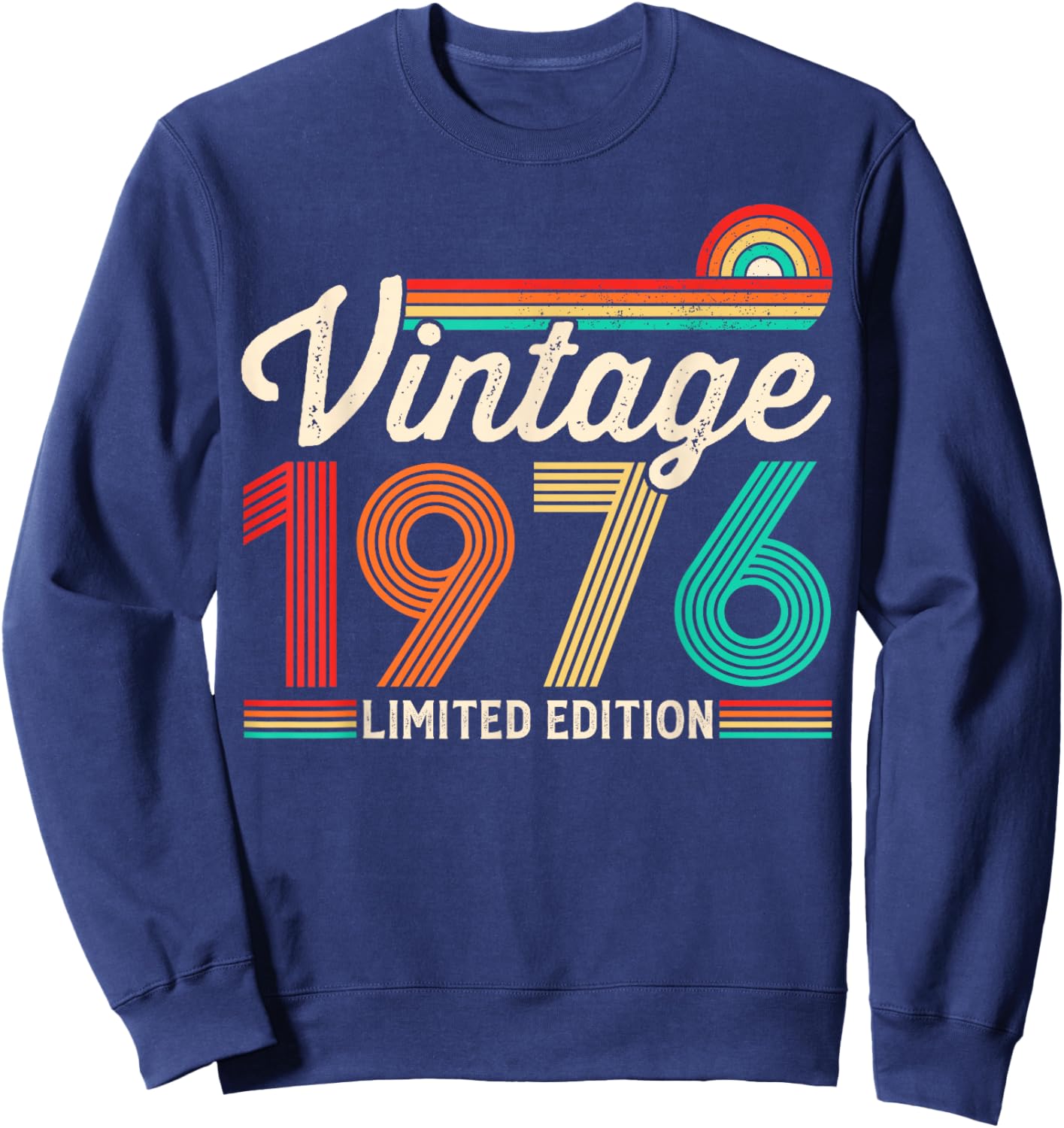 50 Years Old Vintage 1976 Limited Edition 50th Birthday Sweatshirt - Sweatshirt | Navy