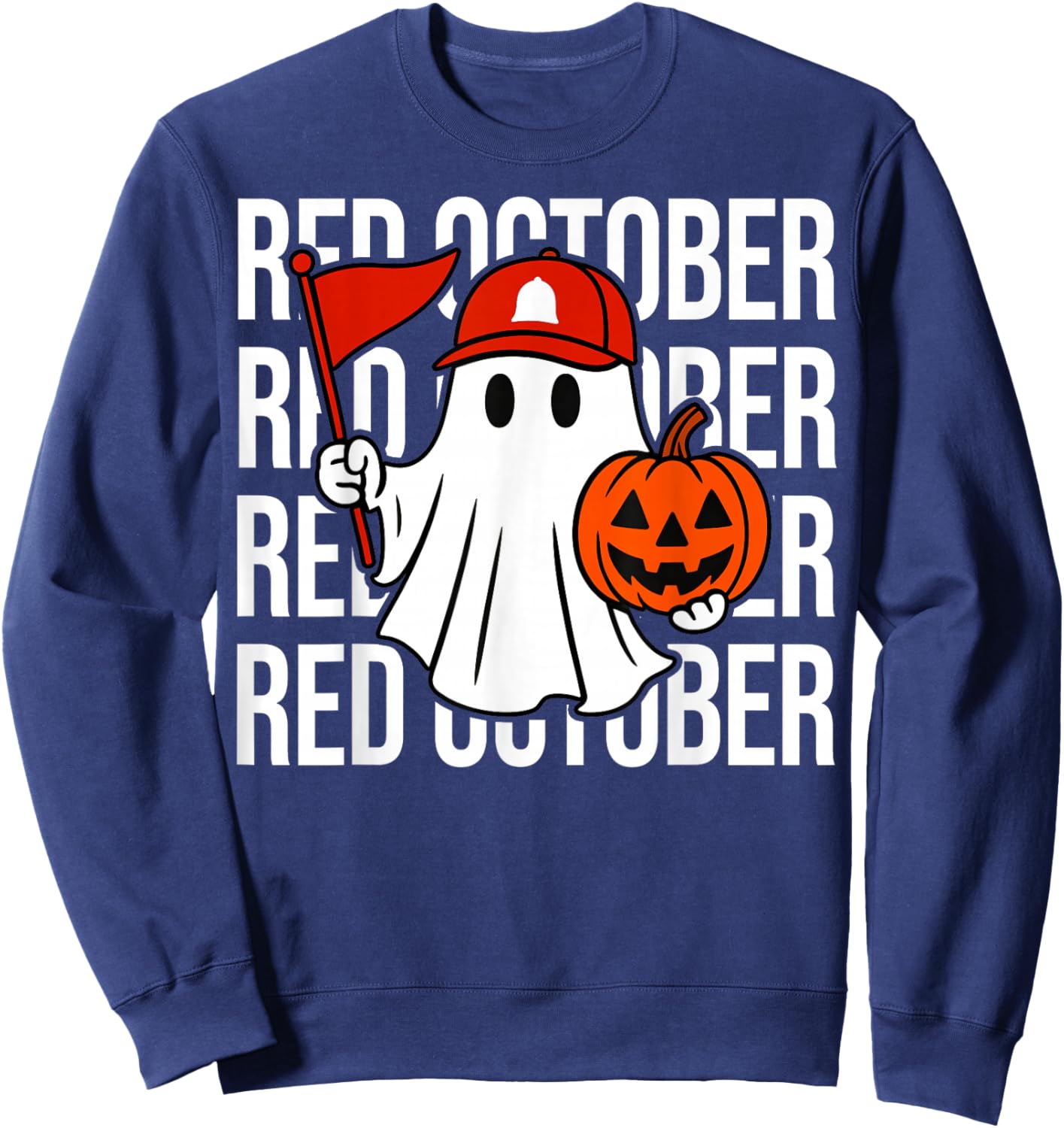 Retro Red October Name Personalized Gift Women Kid Sweatshirt - Sweatshirt | Navy