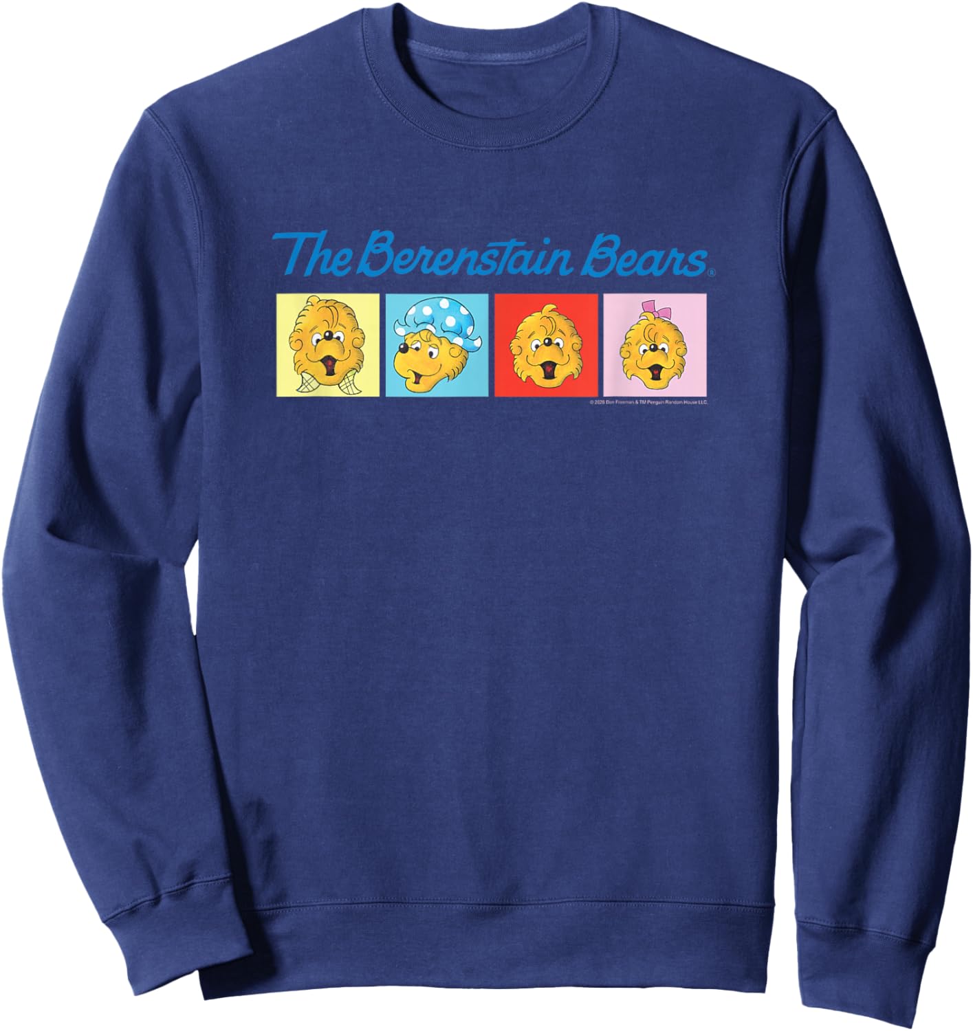 Pop Art Characters Vintage Book Sweatshirt - Sweatshirt | Navy