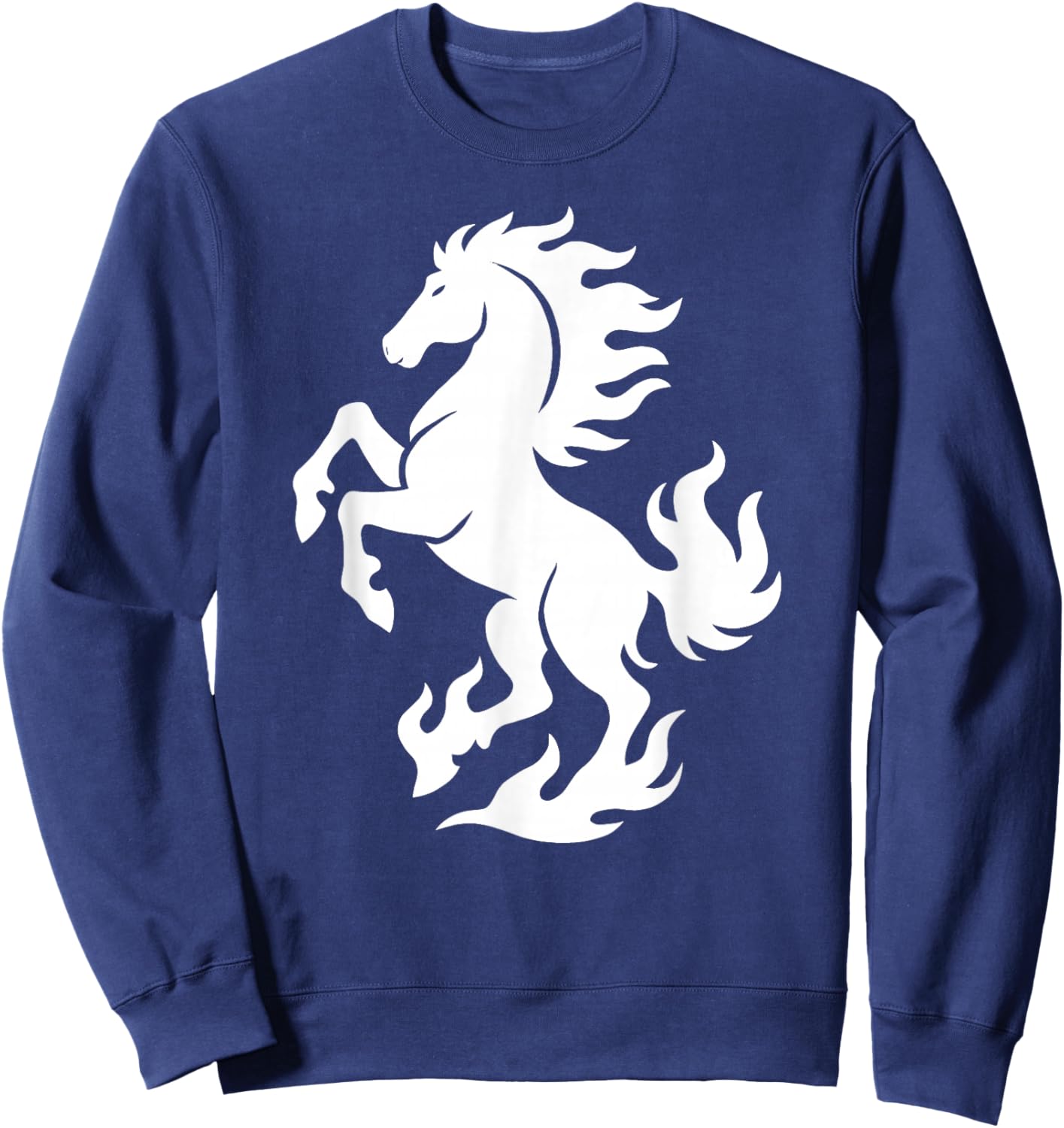 Year of The Horse 2026 Chinese New Year Fire Horse Zodiac Sweatshirt - Sweatshirt | Navy