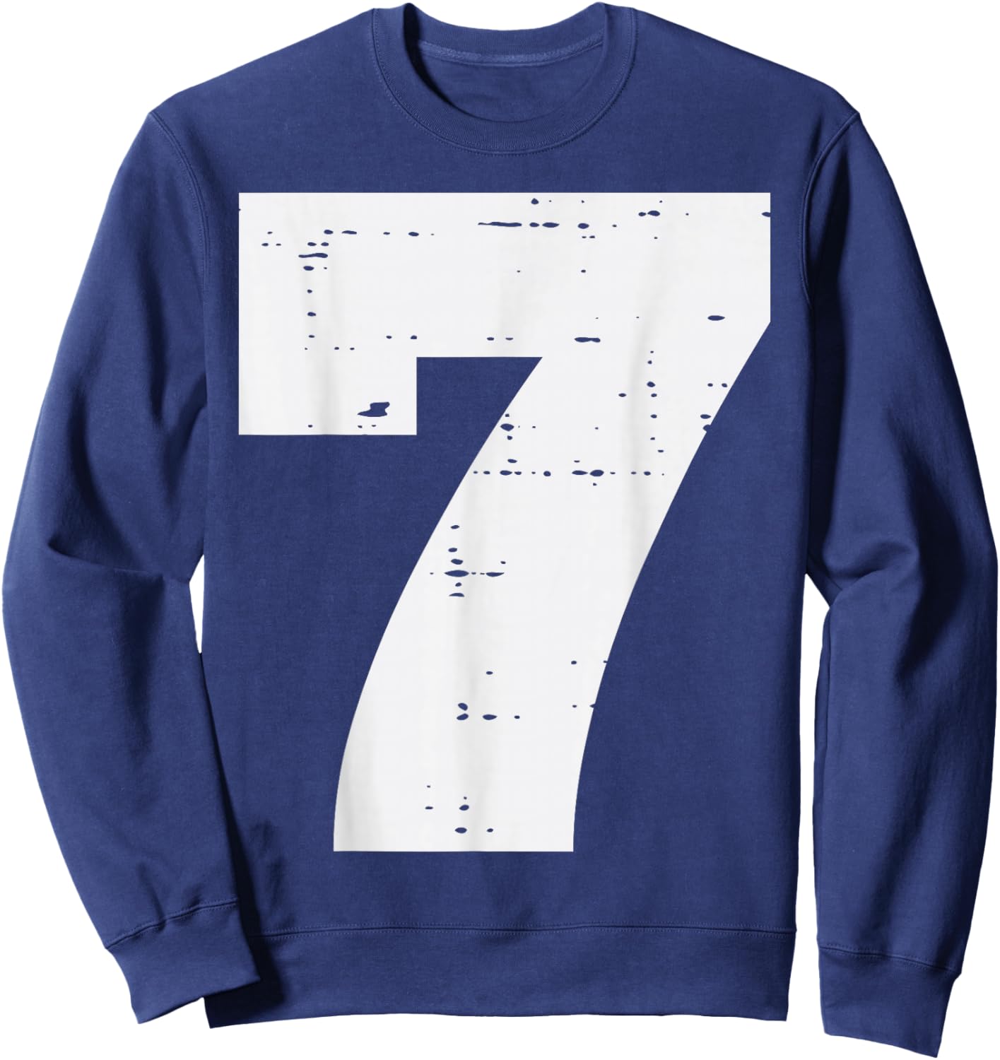 Number 7 Matching 67 Meme Halloween 7th Birthday Kids Boys Sweatshirt - Sweatshirt | Navy