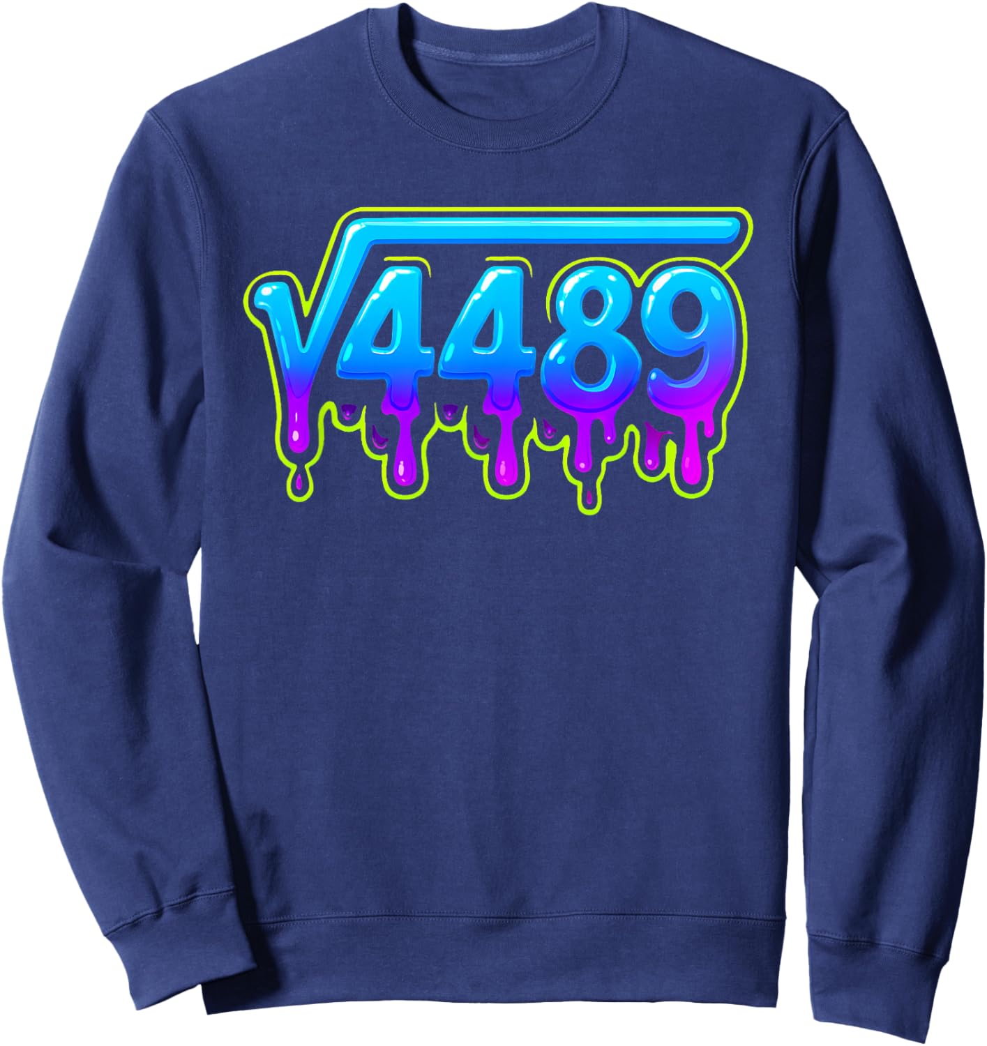 67 Ice Meme Square Root 4489 Slang Math Teacher Sweatshirt - Sweatshirt | Navy