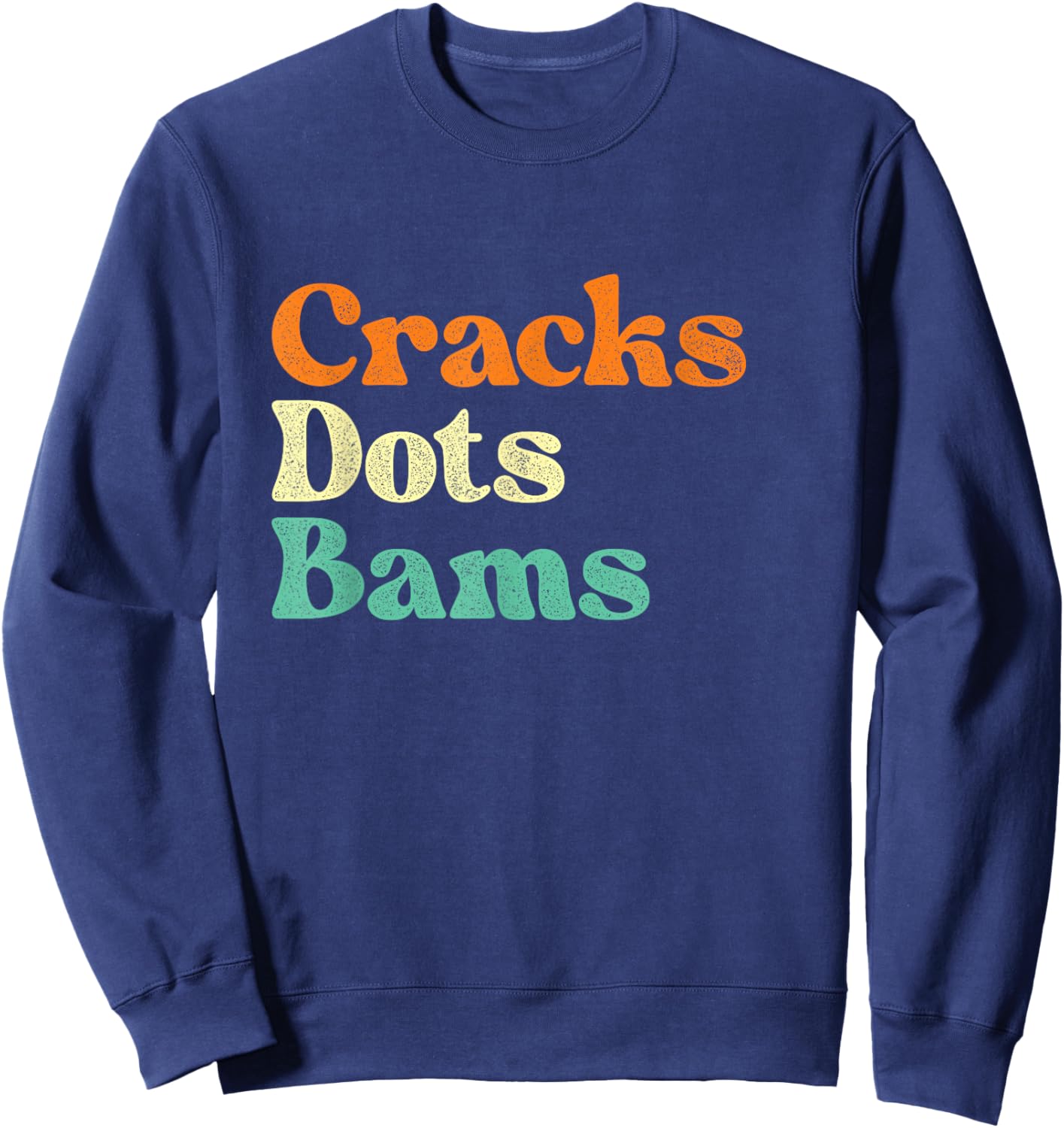 Cracks Dots Bams - Mahjong Lover Mah Jong Player Sweatshirt - Sweatshirt | Navy