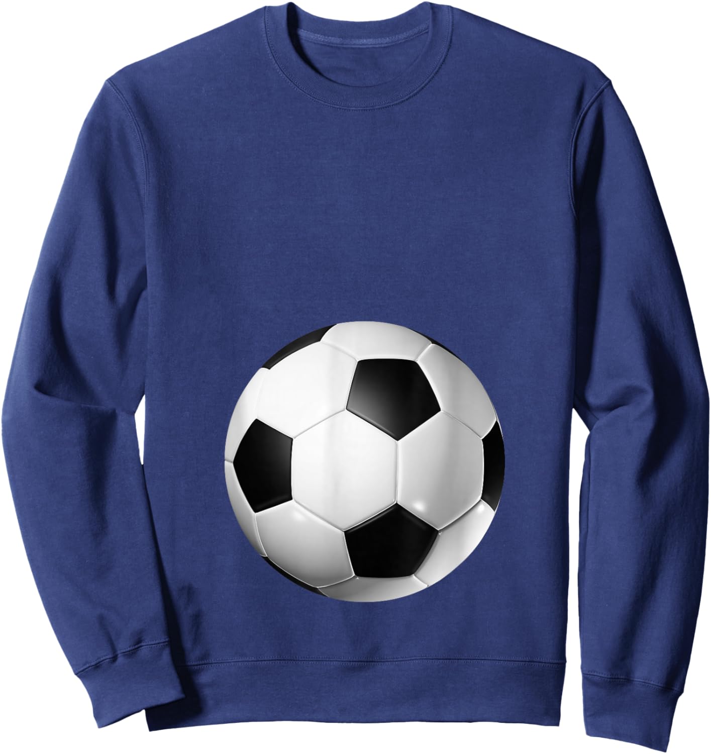 Soccer Baby Bump Pregnancy Sweatshirt - Sweatshirt | Navy