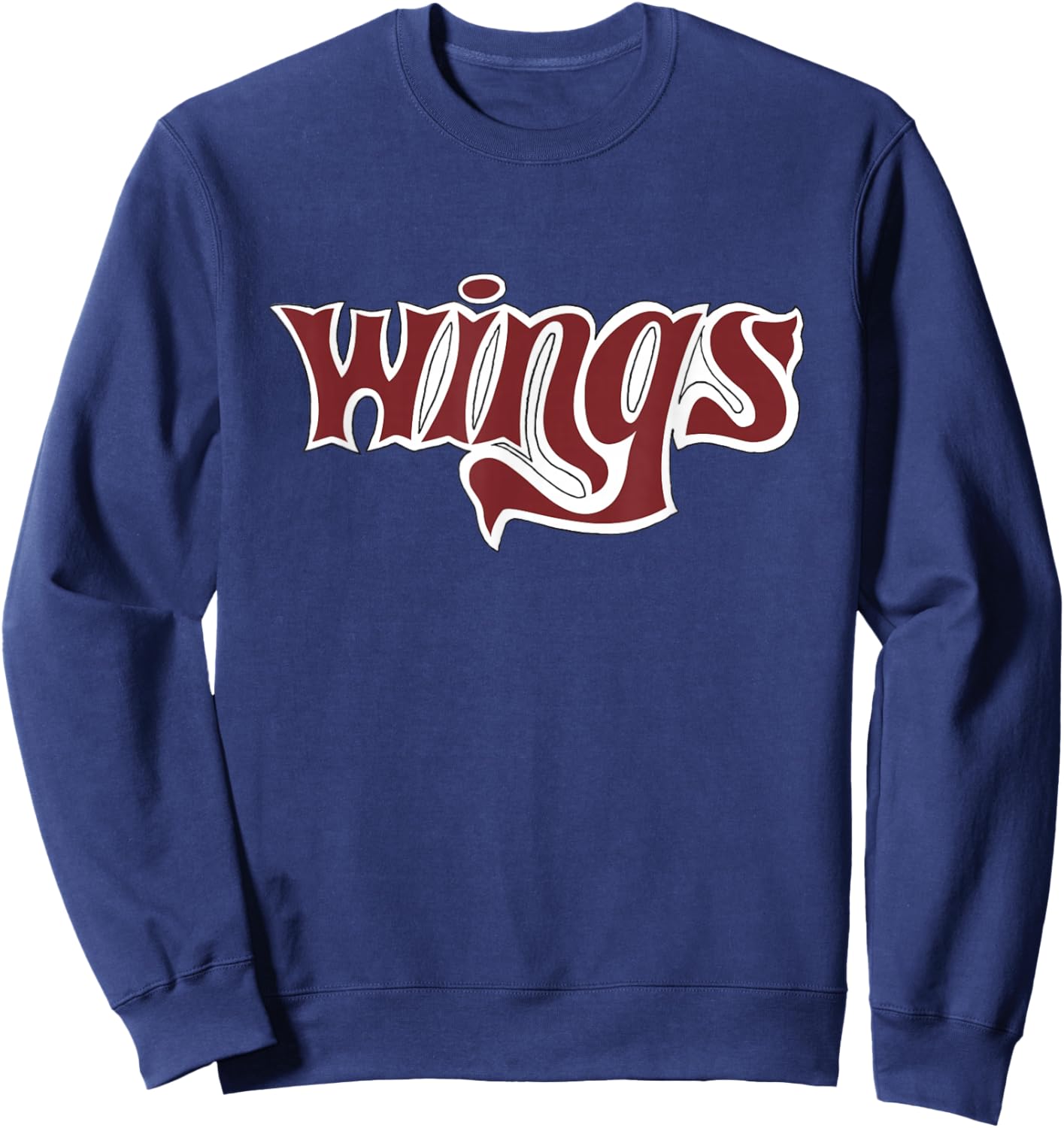 Official Paul McCartney & Wings Type Logo Sweatshirt - Sweatshirt | Navy