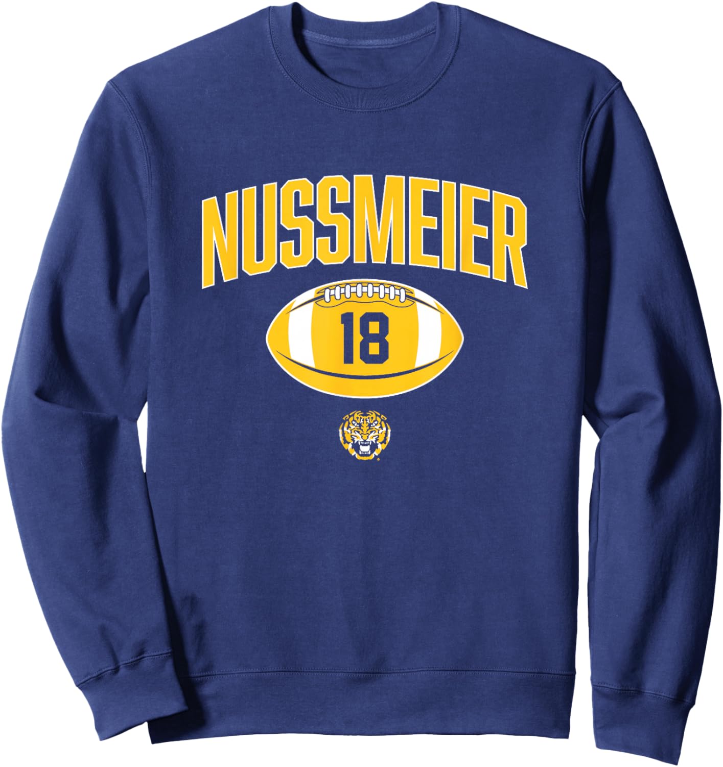 LSU Football: Garrett Nussmeier Player Vintage Sweatshirt - Sweatshirt | Navy