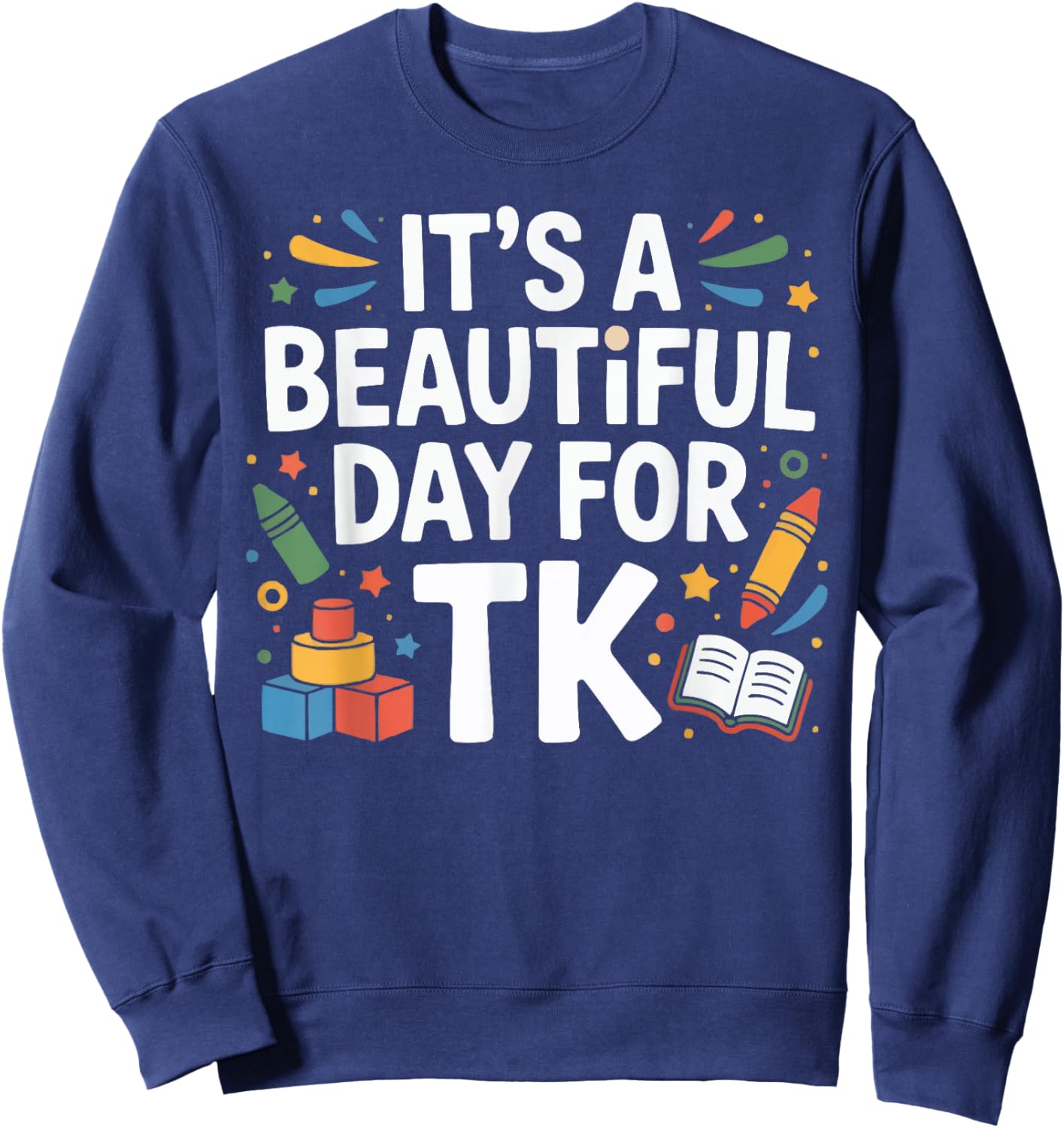 Transitional Kindergarten Preschool Education TK Squad Sweatshirt - Sweatshirt | Navy