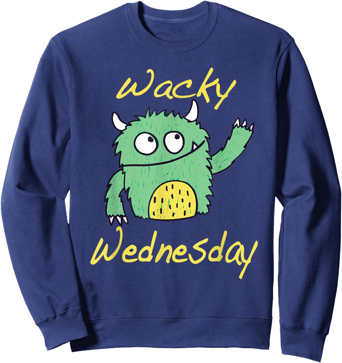 Wacky Wednesday Kids and Teachers | Mismatch Day Spirit Week Sweatshirt - Sweatshirt | Navy