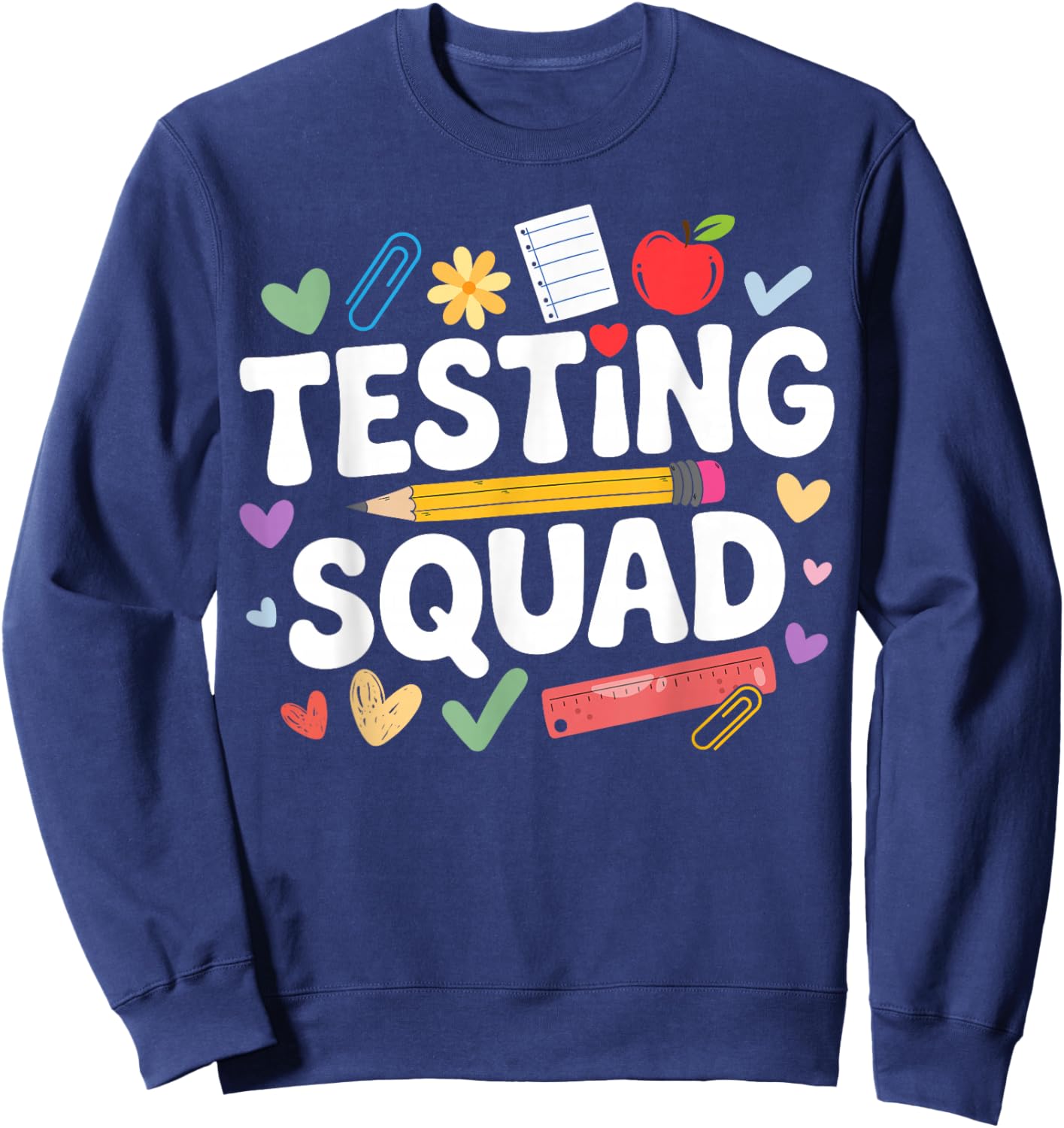 Cute Testing Squad Sweatshirt - Sweatshirt | Navy