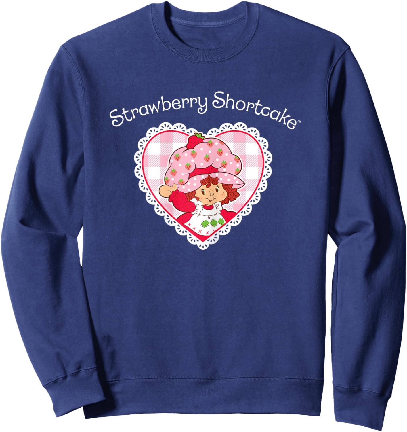Strawberry Shortcake - Coquette Heart Sweatshirt - Sweatshirt | Navy
