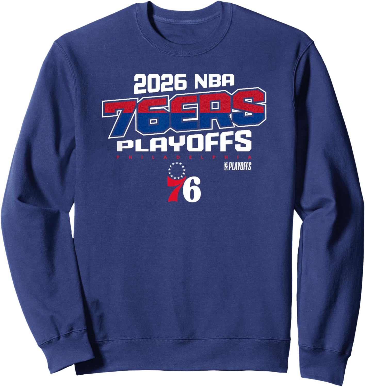 NBA Official 2026 Playoffs Philadelphia 76ers Next Level Sweatshirt - Sweatshirt | Navy