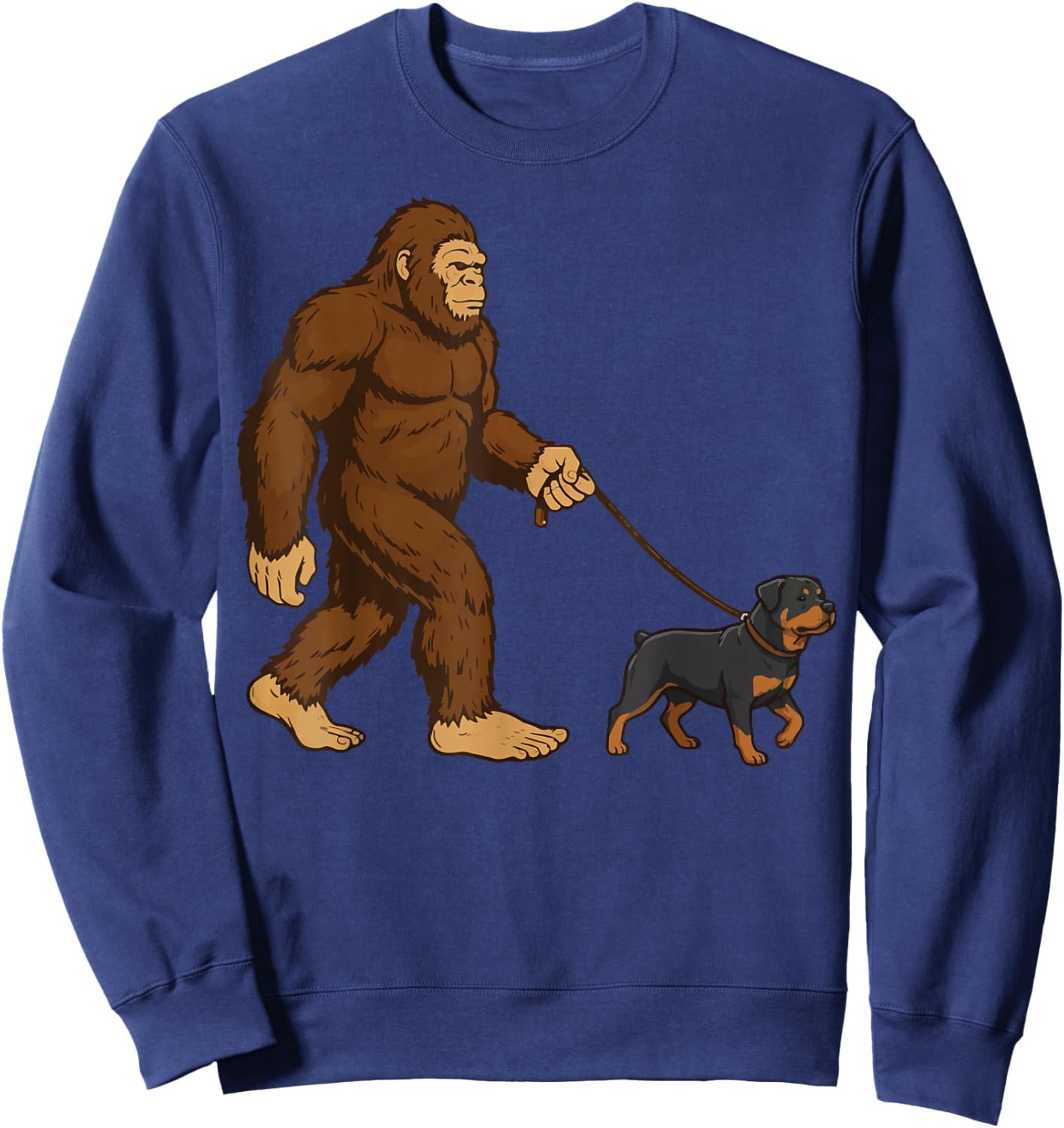 Bigfoot Rottweiler Sweatshirt - Sweatshirt | Navy