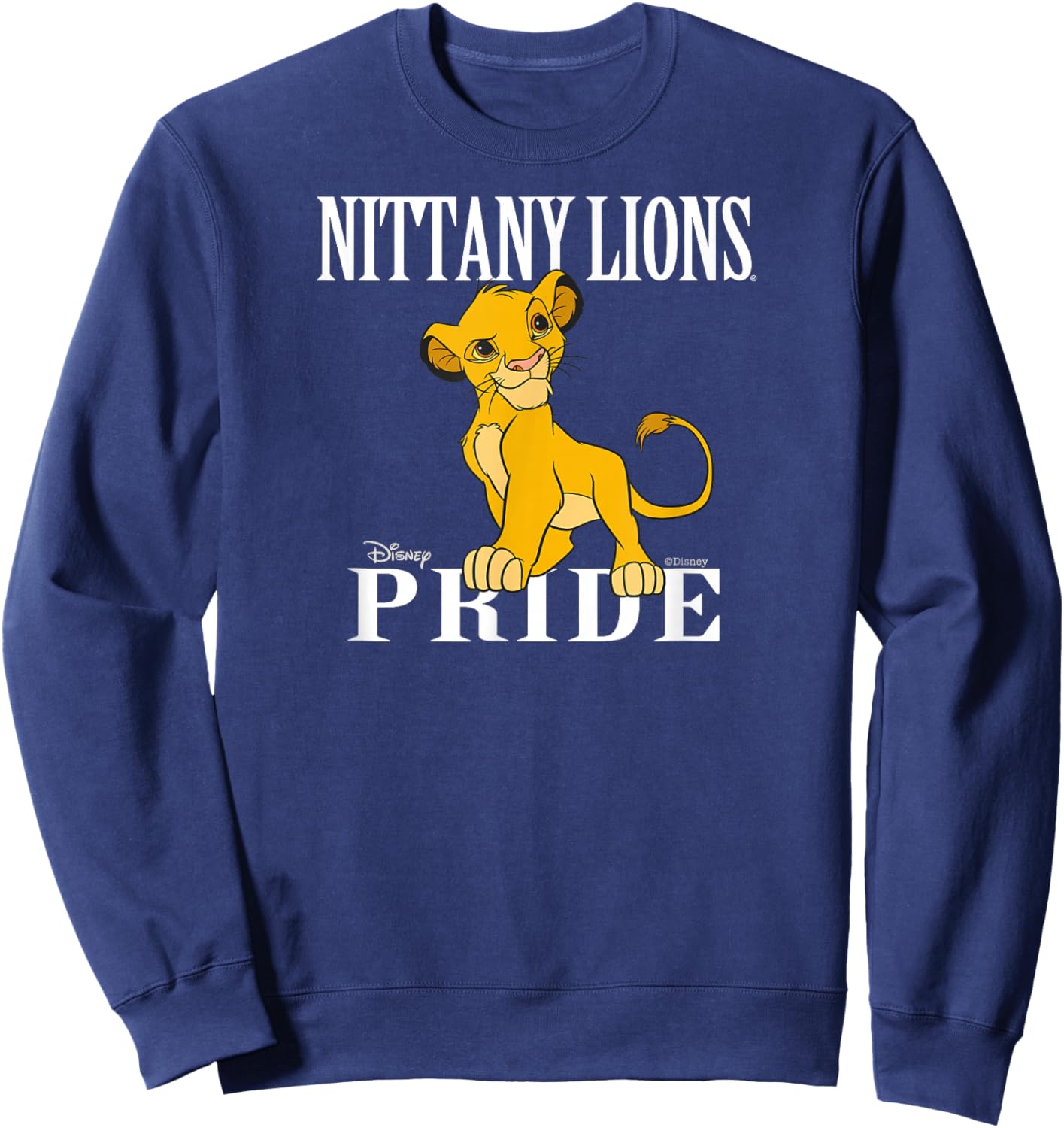 Penn State Nittany Lions Lion King Simba Navy Sweatshirt - Sweatshirt | Navy