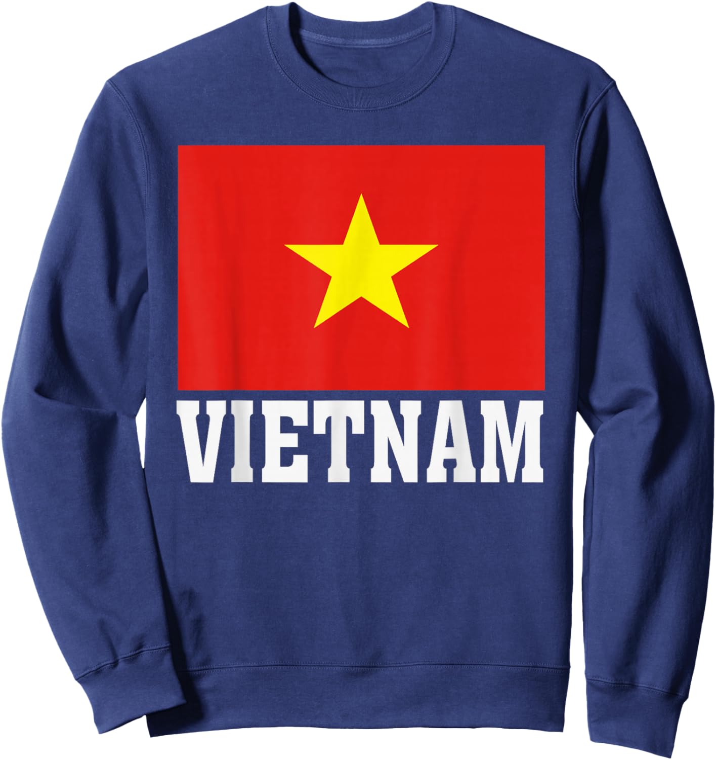 Vietnam Flag Patriotic National Roots Souvenir Sweatshirt - Sweatshirt | Navy