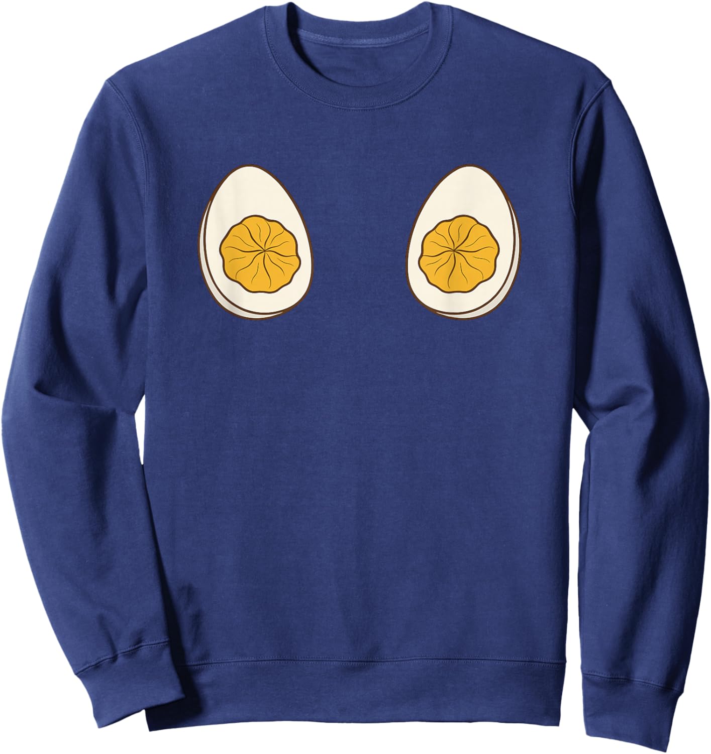 I'm Just Here for The Deviled Eggs Funny Couple Sweatshirt - Sweatshirt | Navy