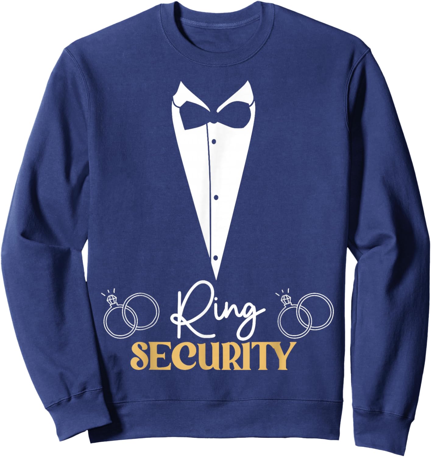 Kids Ring Security Ring Bearer Boys Wedding Party Marriage Sweatshirt - Sweatshirt | Navy