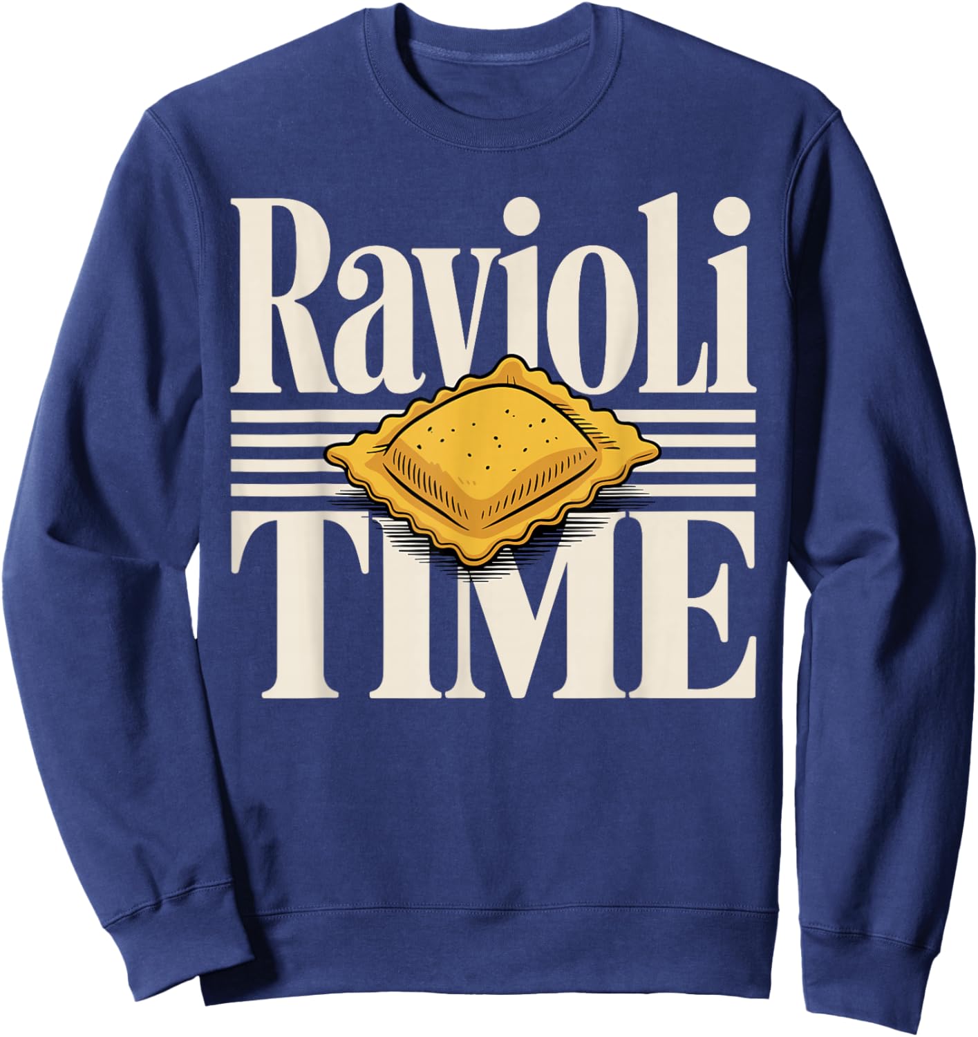 Funny Ravioli Art Women Pasta Ravioli Lover Ravioli Sweatshirt - Sweatshirt | Navy
