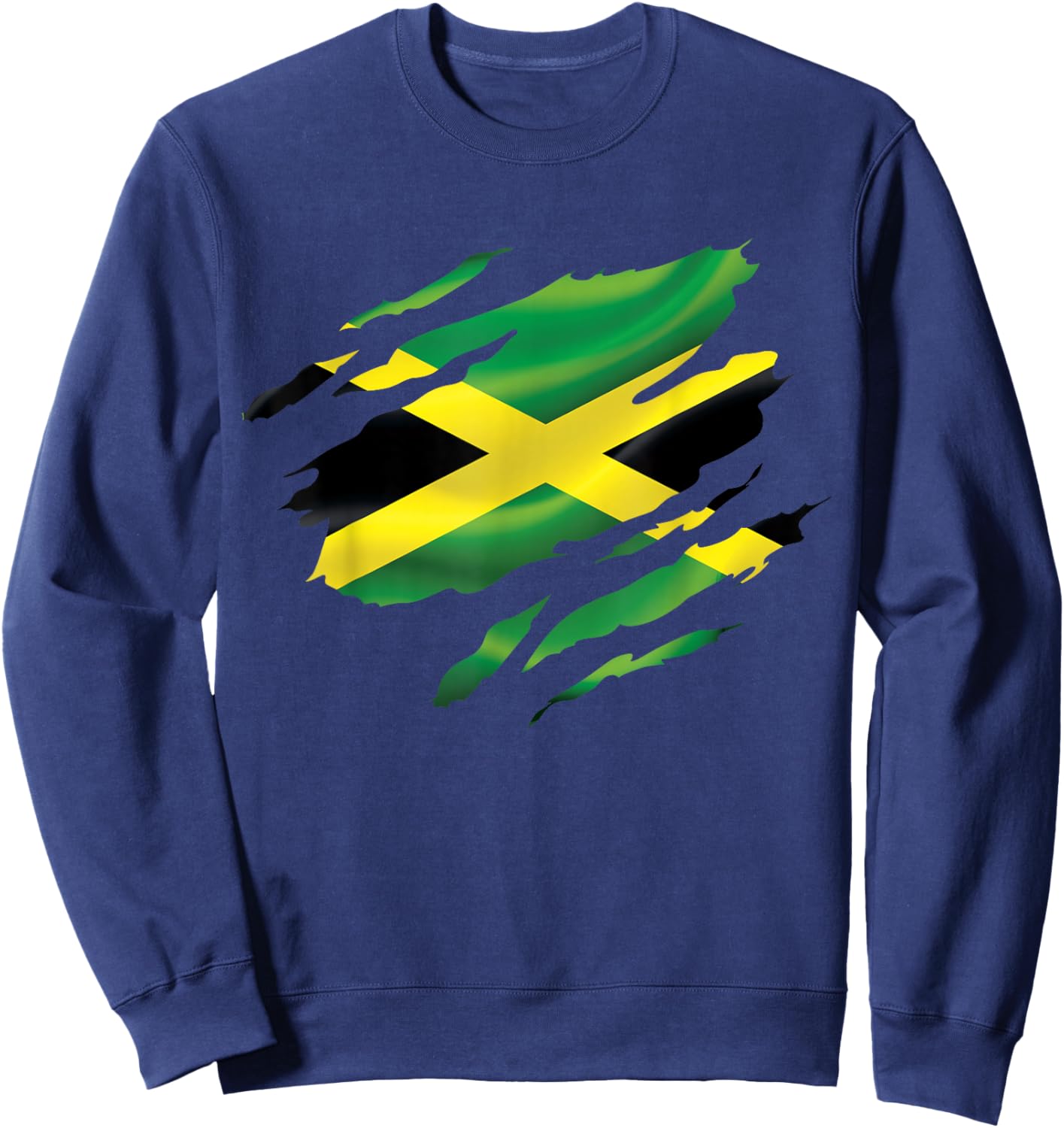 Jamaica Flag Proud Jamaican Roots Lover Kids Men Women Sweatshirt - Sweatshirt | Navy