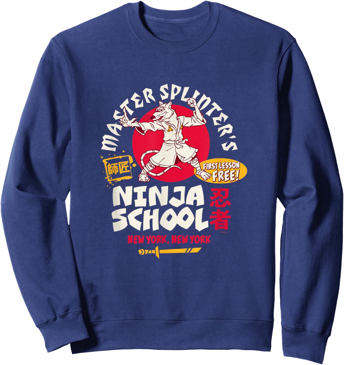 TMNT - Master Splinter's Ninja School Sweatshirt - Sweatshirt | Navy