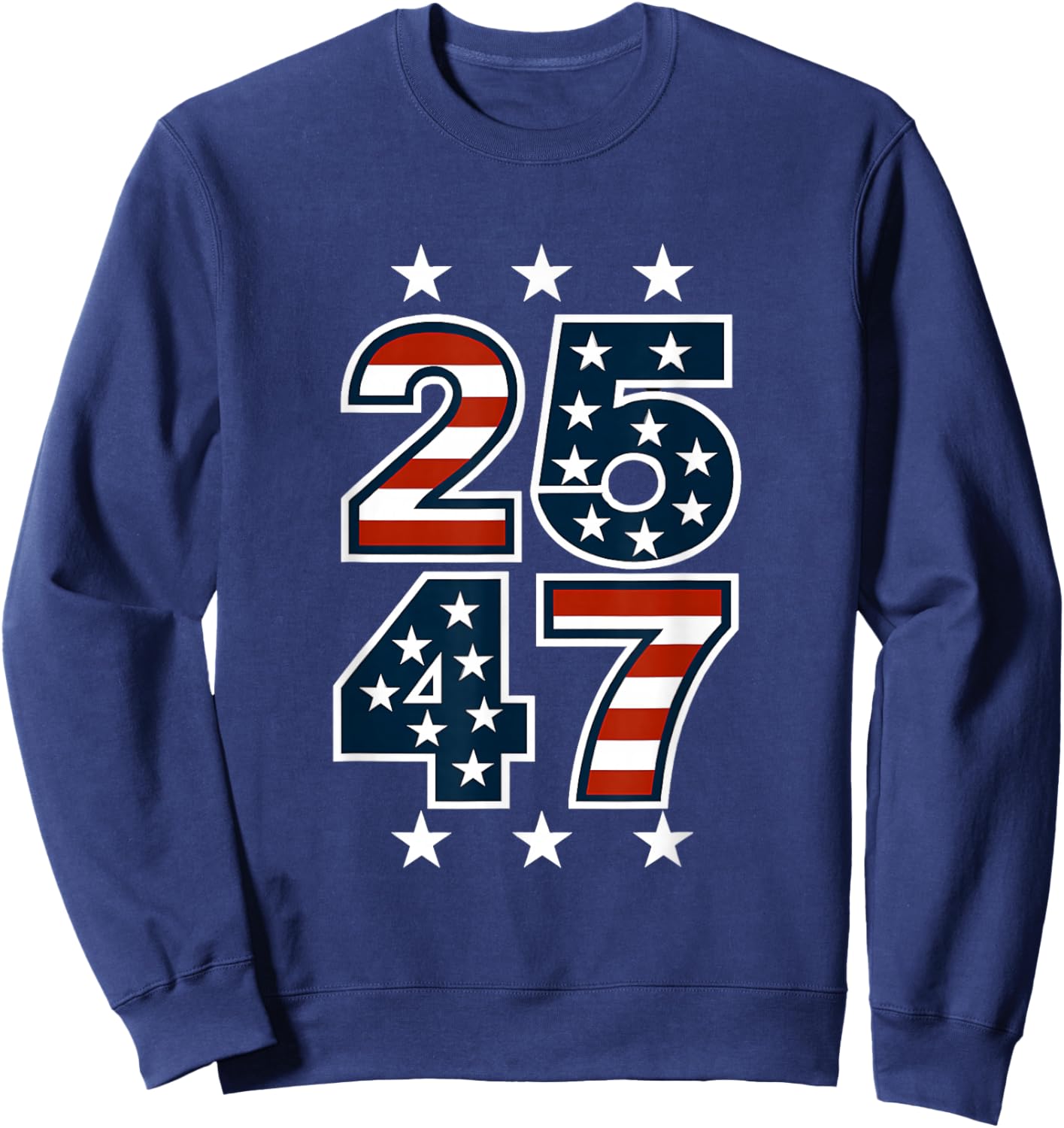 25 47, Presidential Impeachment, American Patriotism Sweatshirt - Sweatshirt | Navy