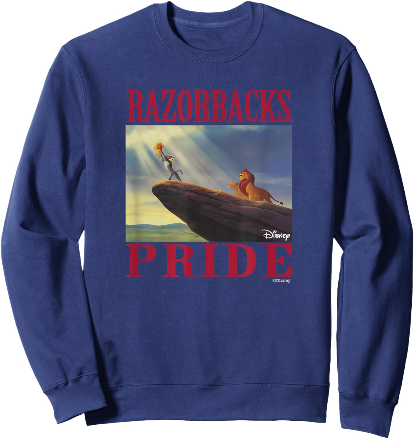 Arkansas Razorbacks Lion King Black Officially Licensed Sweatshirt - Sweatshirt | Navy