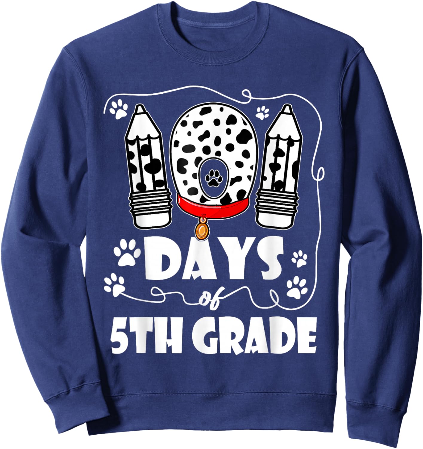 100 Days School 100th Day Students Sweatshirt - Sweatshirt | Navy
