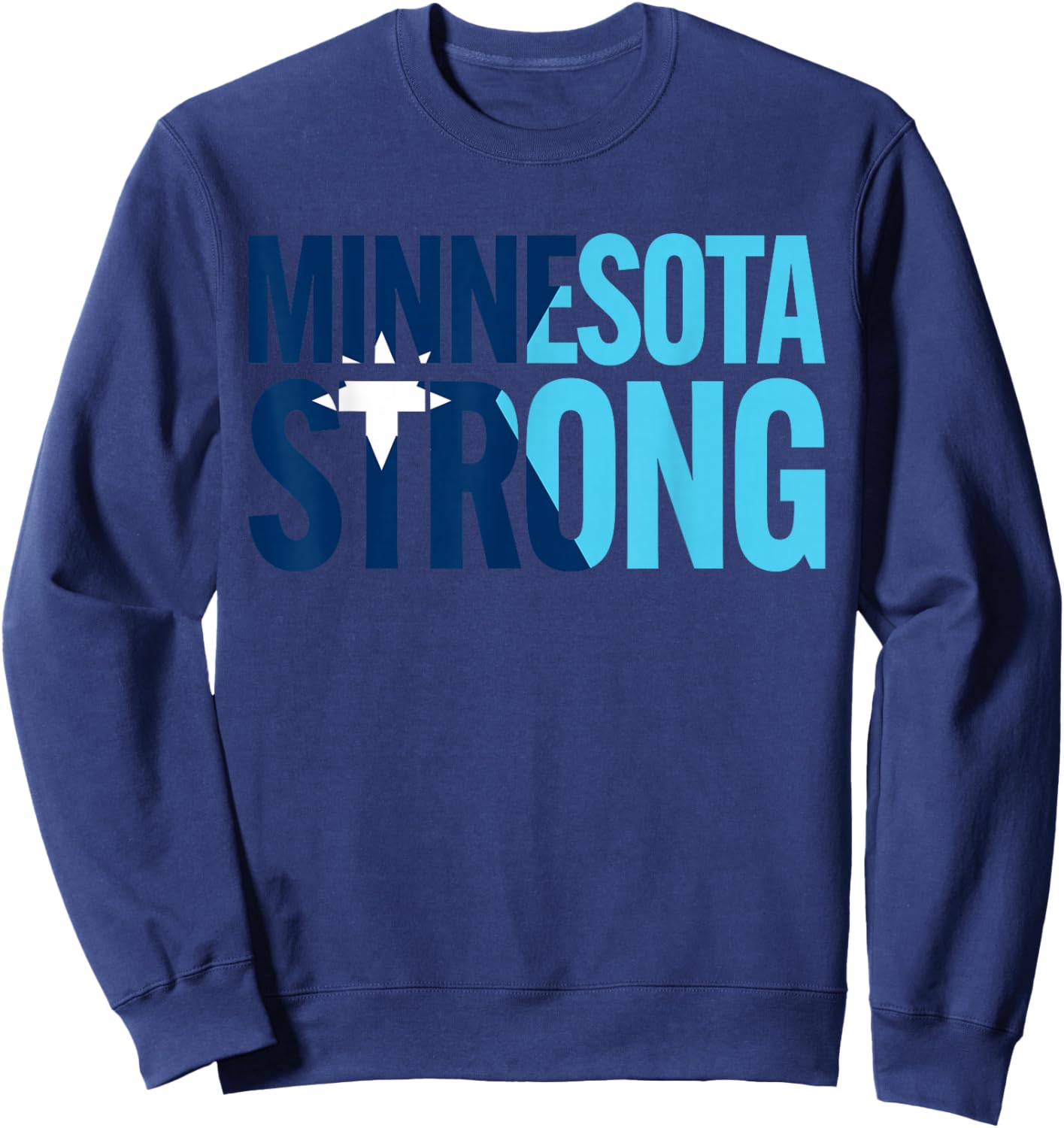 Minnesota Rebel New State Flag Sweatshirt - Sweatshirt | Navy